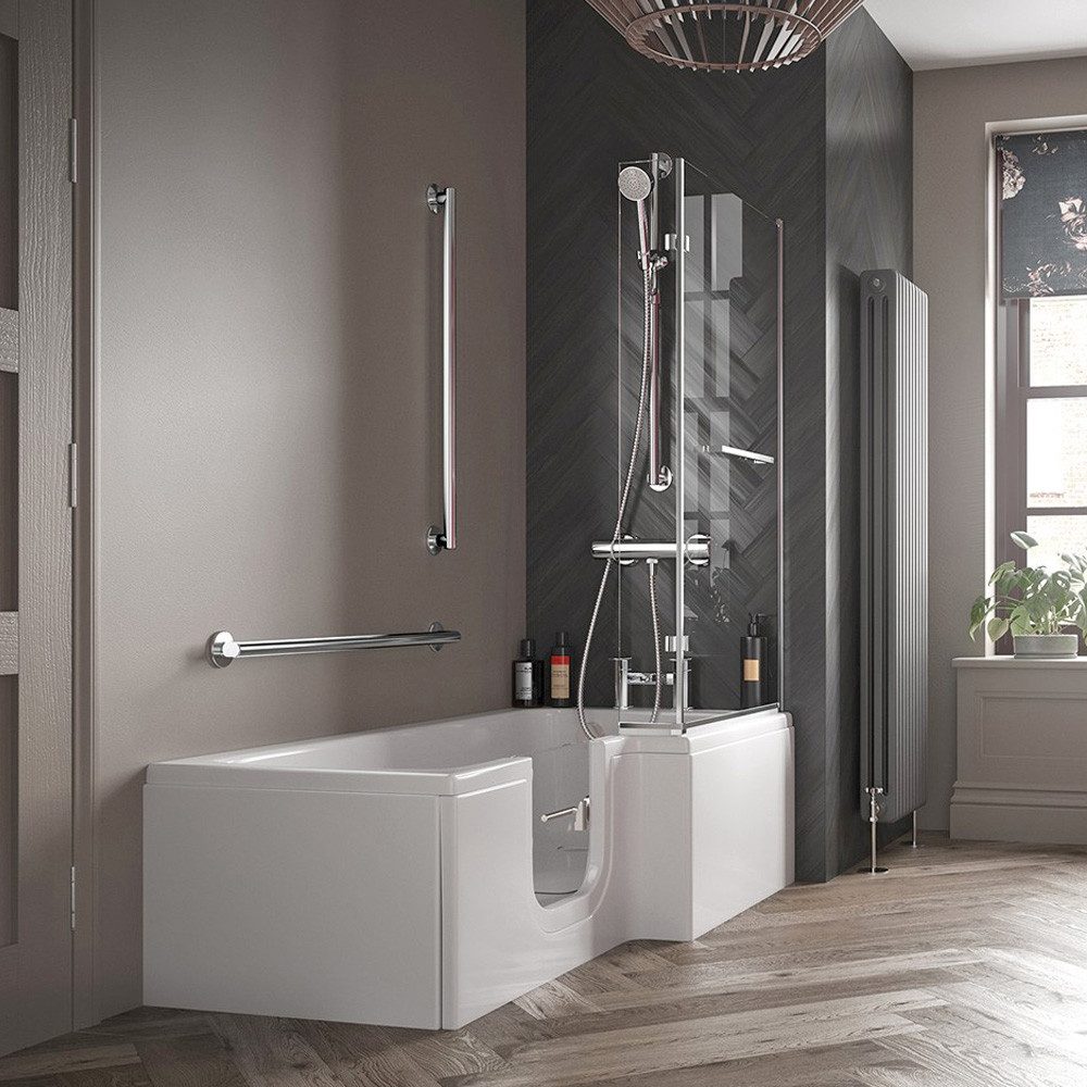 HAK Badewanne Solarna Badewanne mit Tür,rechts, Solarna Badewanne mit Tür,170x85cm