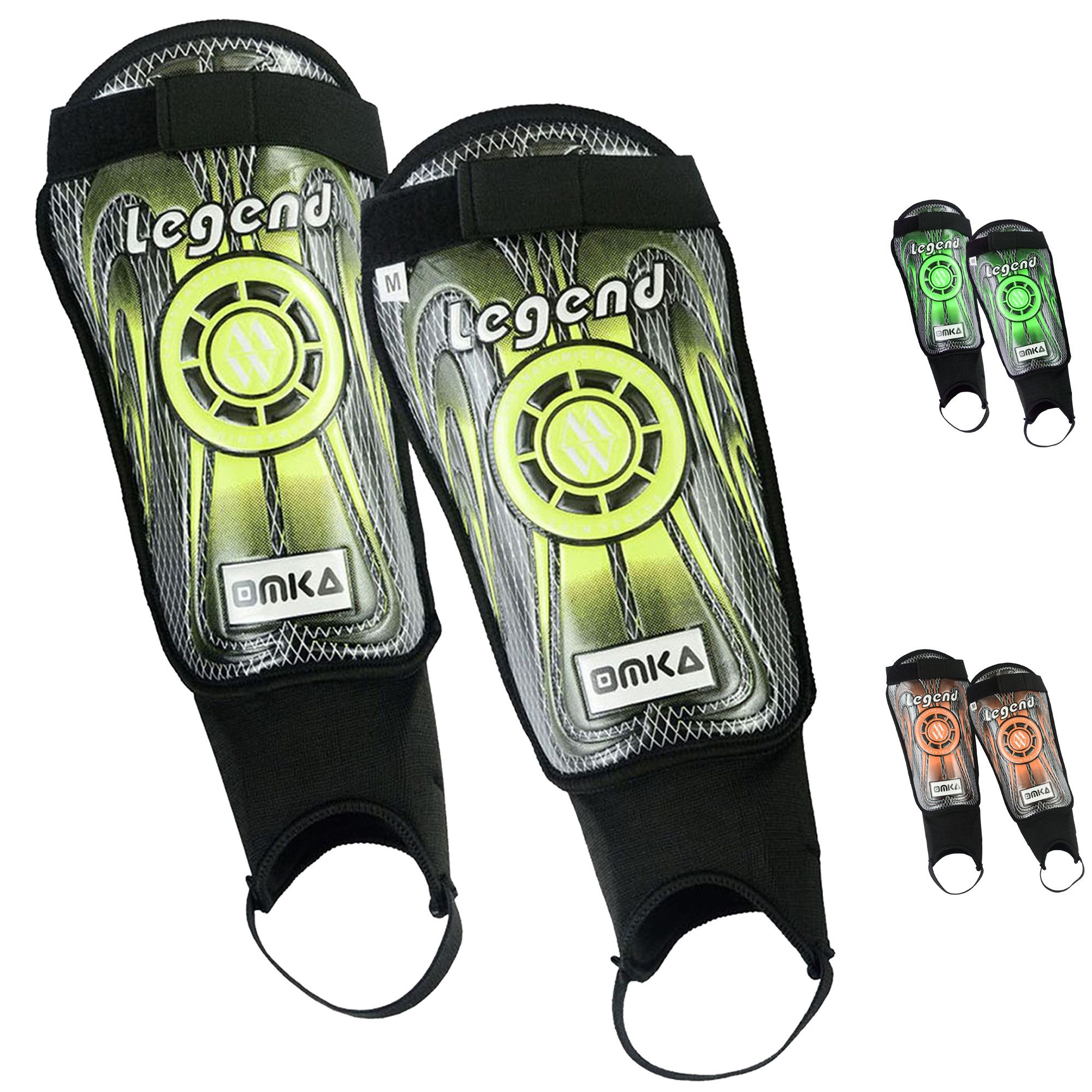 OMKA Fußball Schienbeinschoner OK400, Shinguard Schienbeinschoner Fußball-Schützer