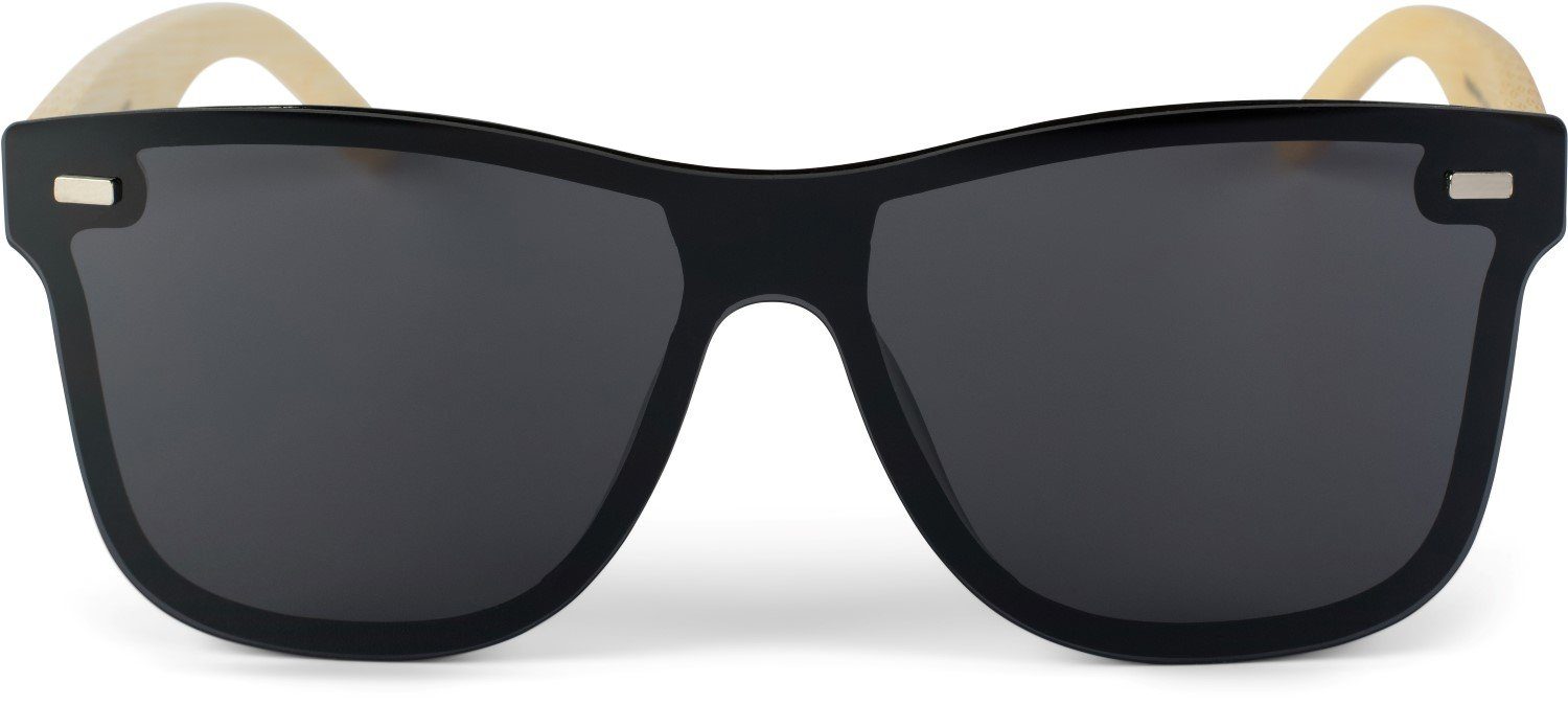 styleBREAKER Sonnenbrille Monoglas Nerd Sonnenbrille Bambus günstig online kaufen