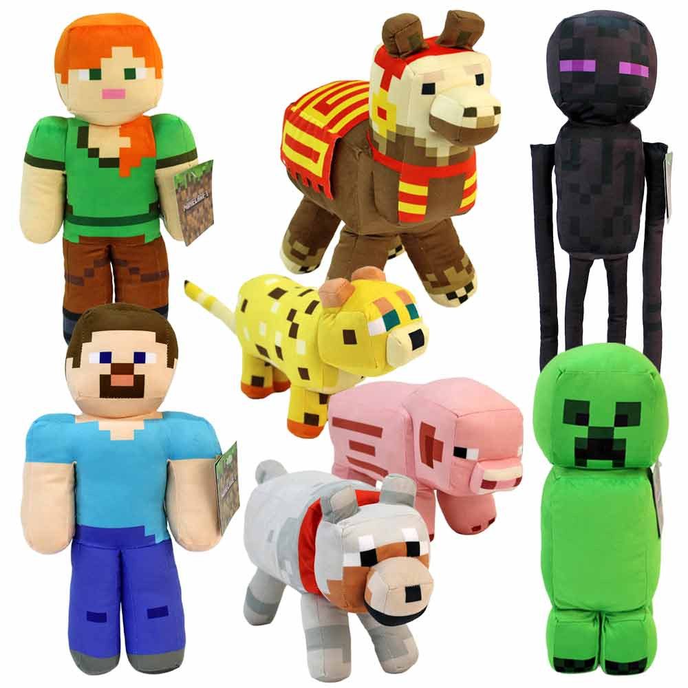BANDAI NAMCO Kuscheltier Minecraft Plüsch Set - mit 8 Charakteren (8-St)