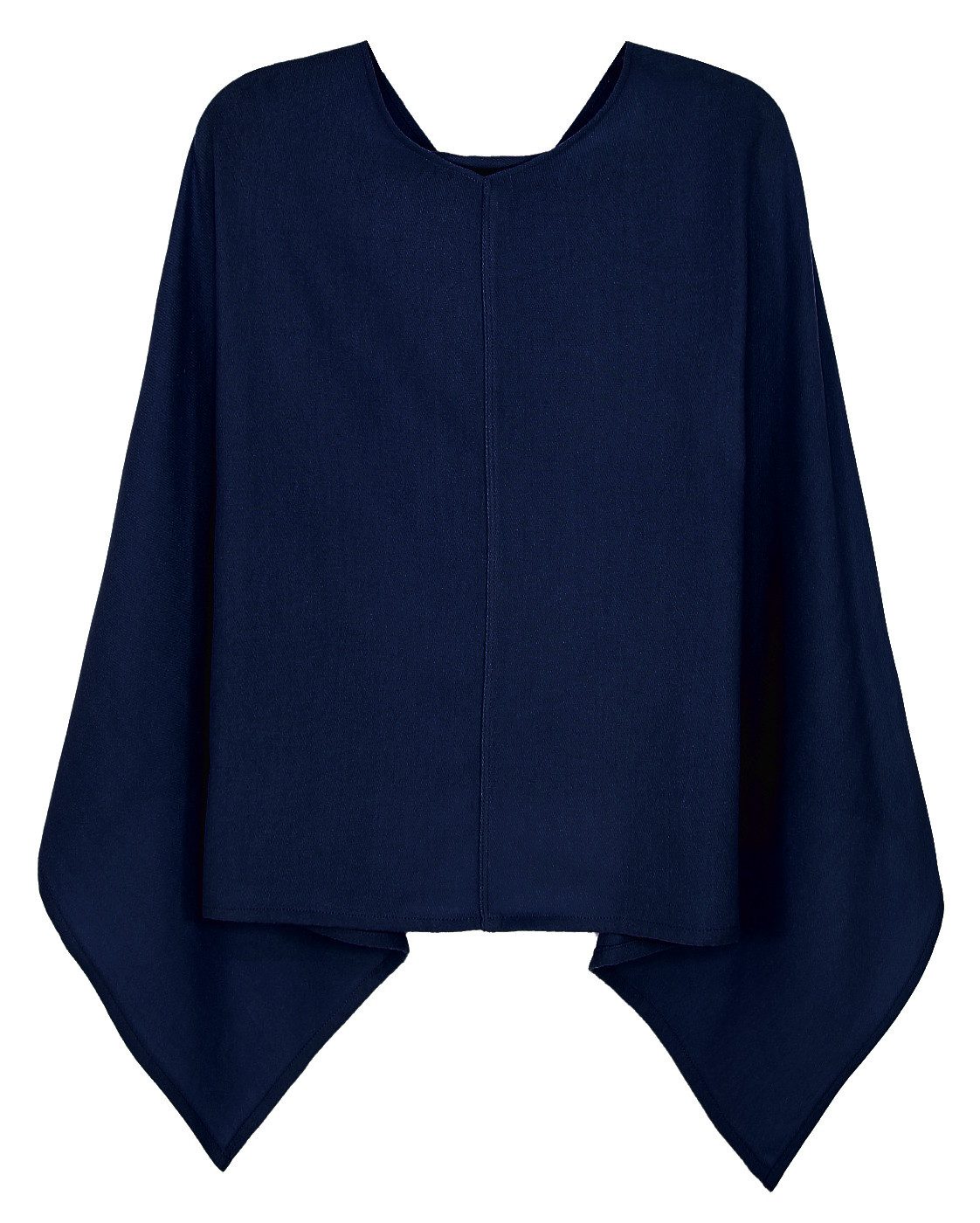 dy_mode Strickponcho Damen Poncho in Unifarben günstig online kaufen