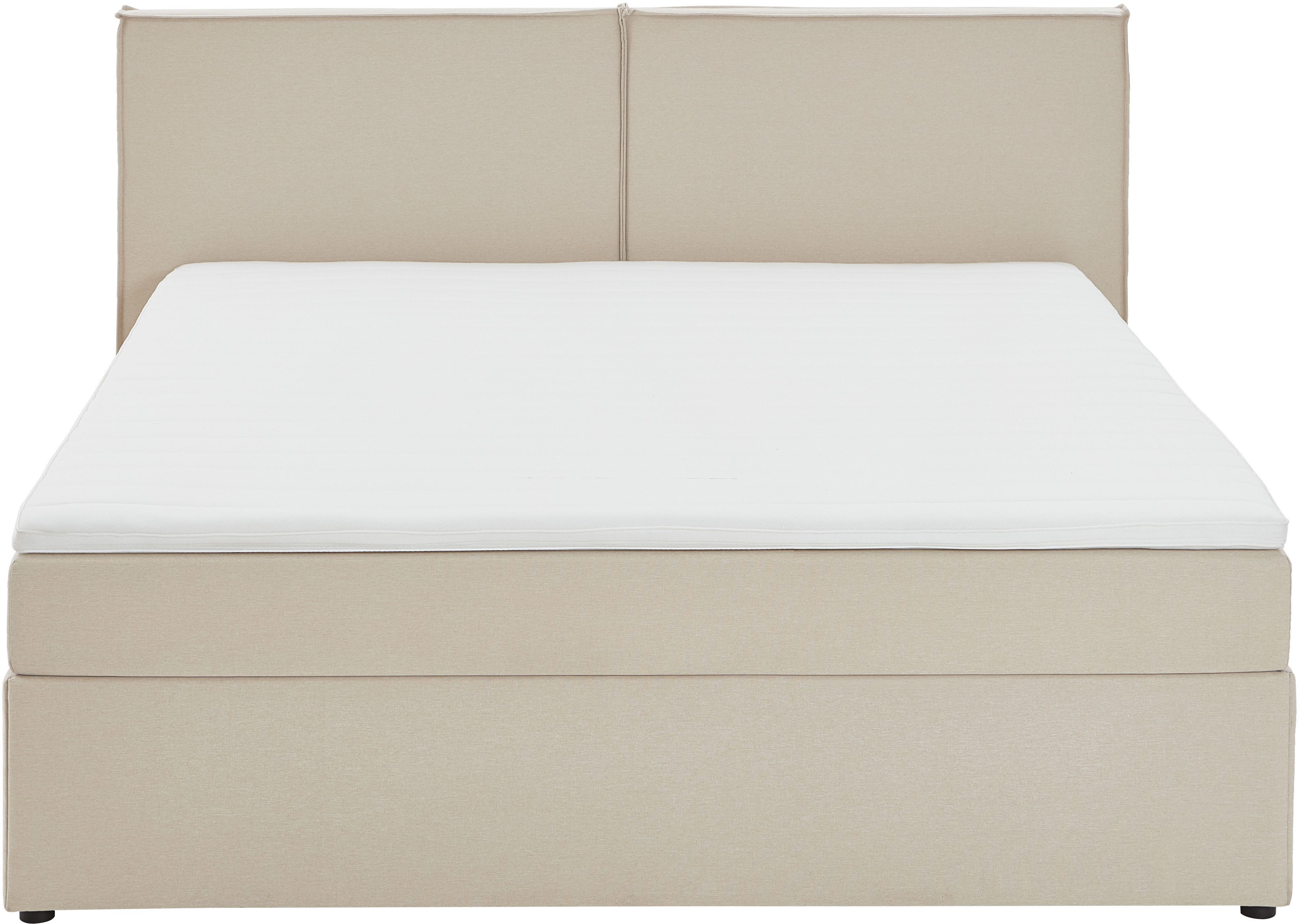 ATLANTIC home collection Boxbett NIKITA, bodentiefes Bett, wahlweise mit Matratze und Topper – Bild 3 von 5