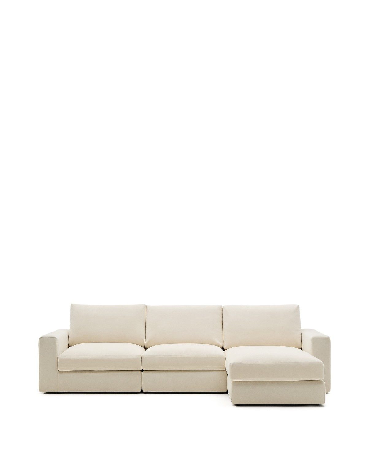 Natur24 Sofa Alea Modulares 4-Sitzer-Sofa 220 x 94 x 106 cm mit Chaiselongue rechts