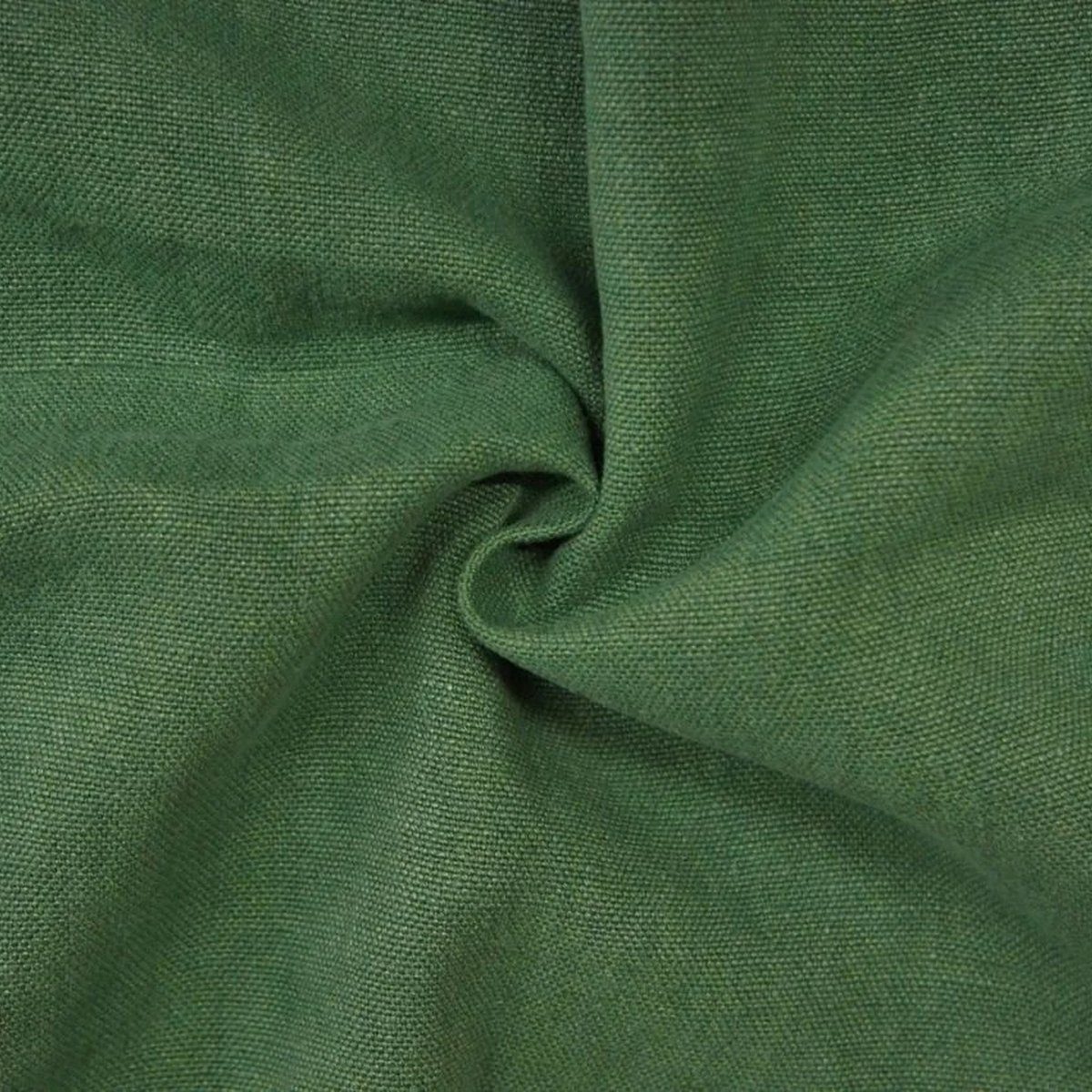 Stofferia Stoff Dekostoff Leinen Purolino Kieferngrün, Breite 140 cm, Meterware