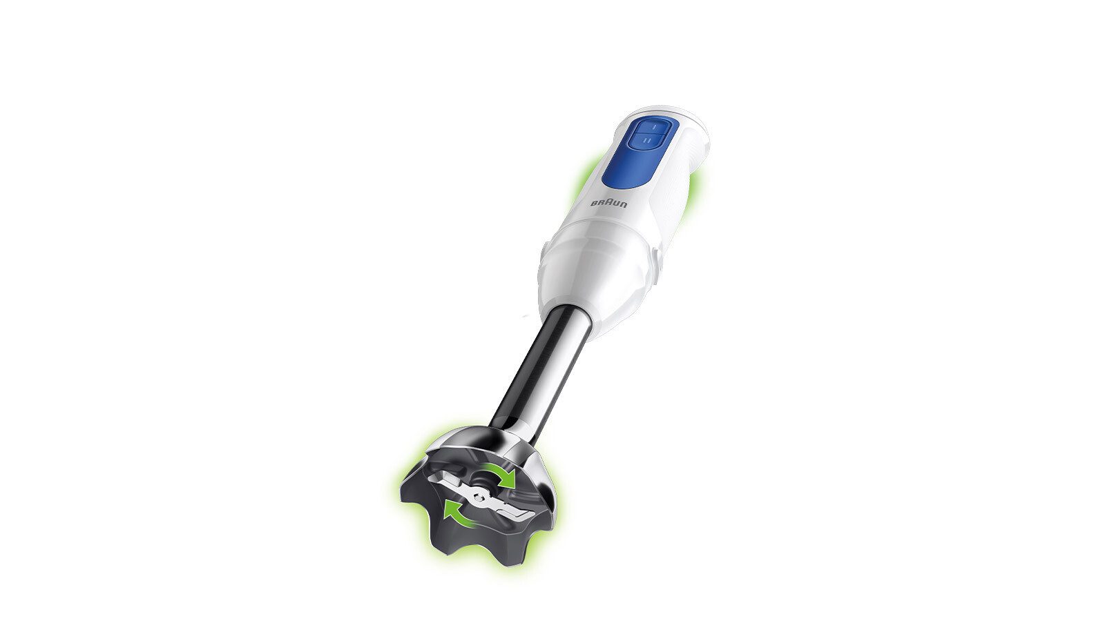 Braun Stabmixer MultiQuick 3 MQ30202M - 2 Geschwindigkeiten, weiß, 900 W, Extra Mahlklinge, 350 ml Zerkleinerer, Schneebesen, Spülmaschinenfest