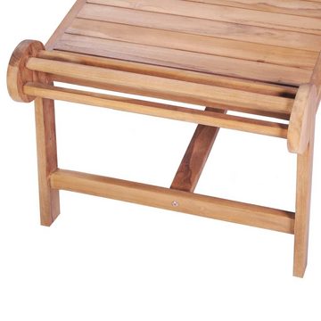 vidaXL Couchtisch Couchtisch 100 x 50 x 45 cm Teak Massiv