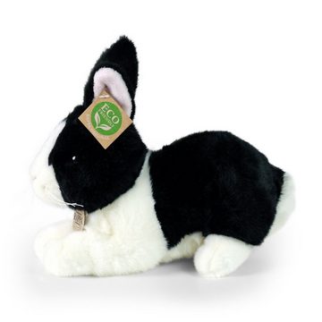 Teddys Rothenburg Kuscheltier Kuscheltier Hase liegend schwarz/weiß 25 cm
