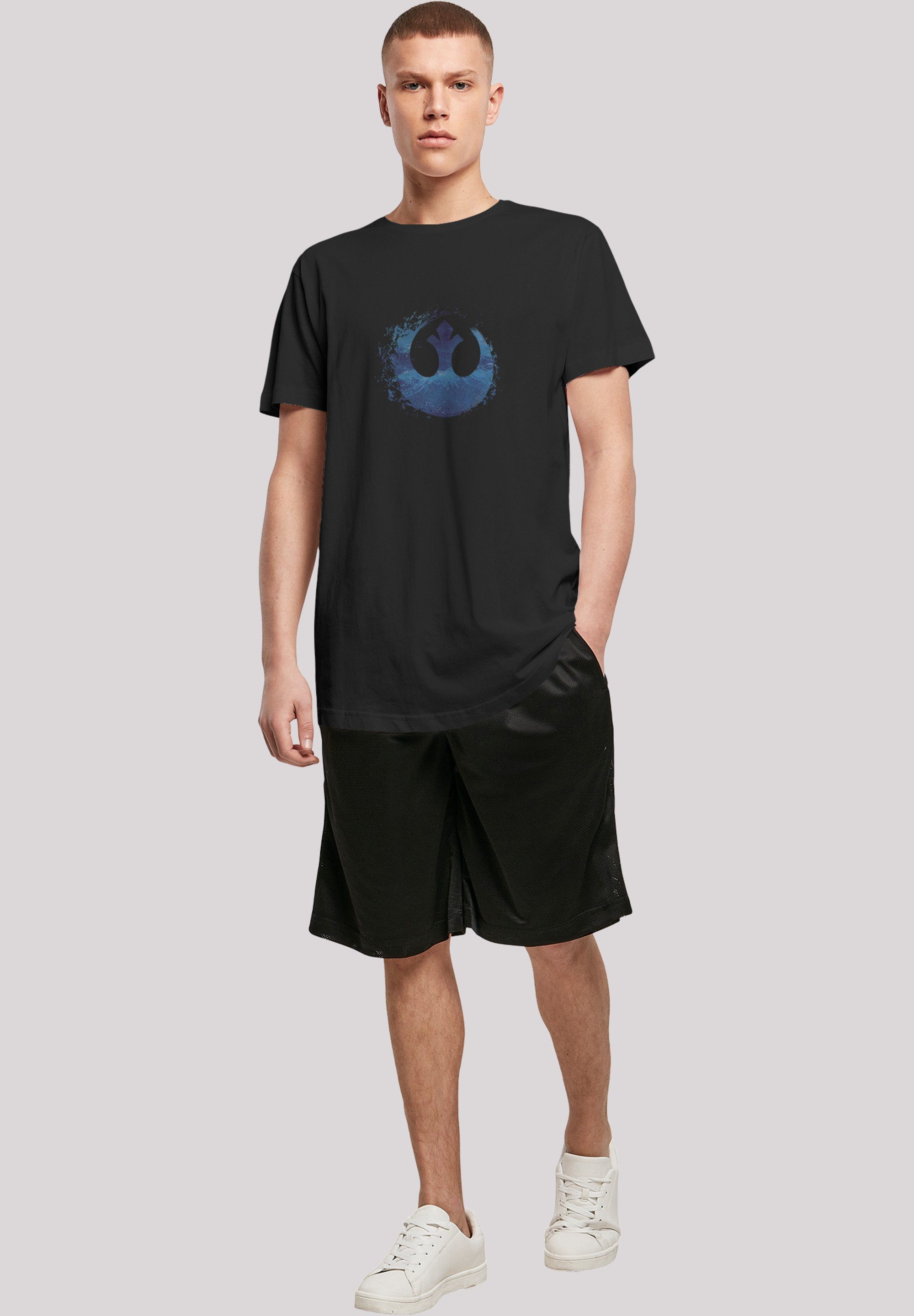 F4NT4STIC T-Shirt Star Wars Rise Wave' Rebellen schwarz Print Of Skywalker Logo