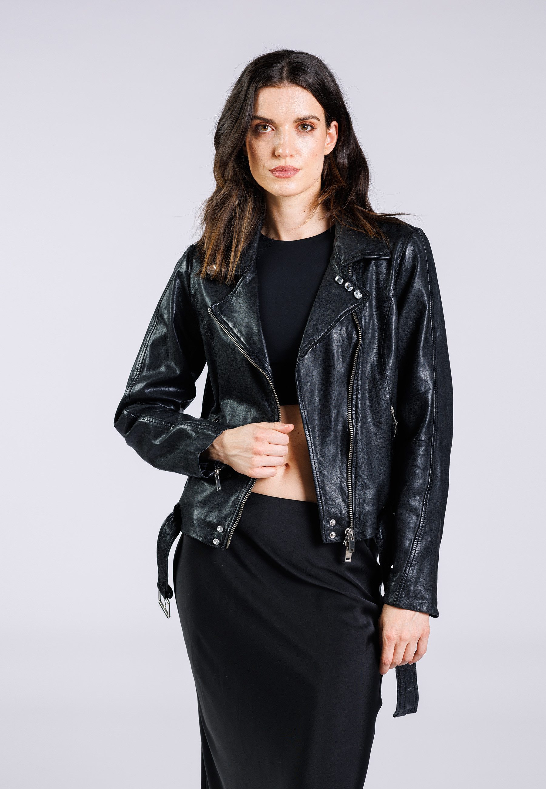 Freaky Nation Lederjacke Showbiz-FN