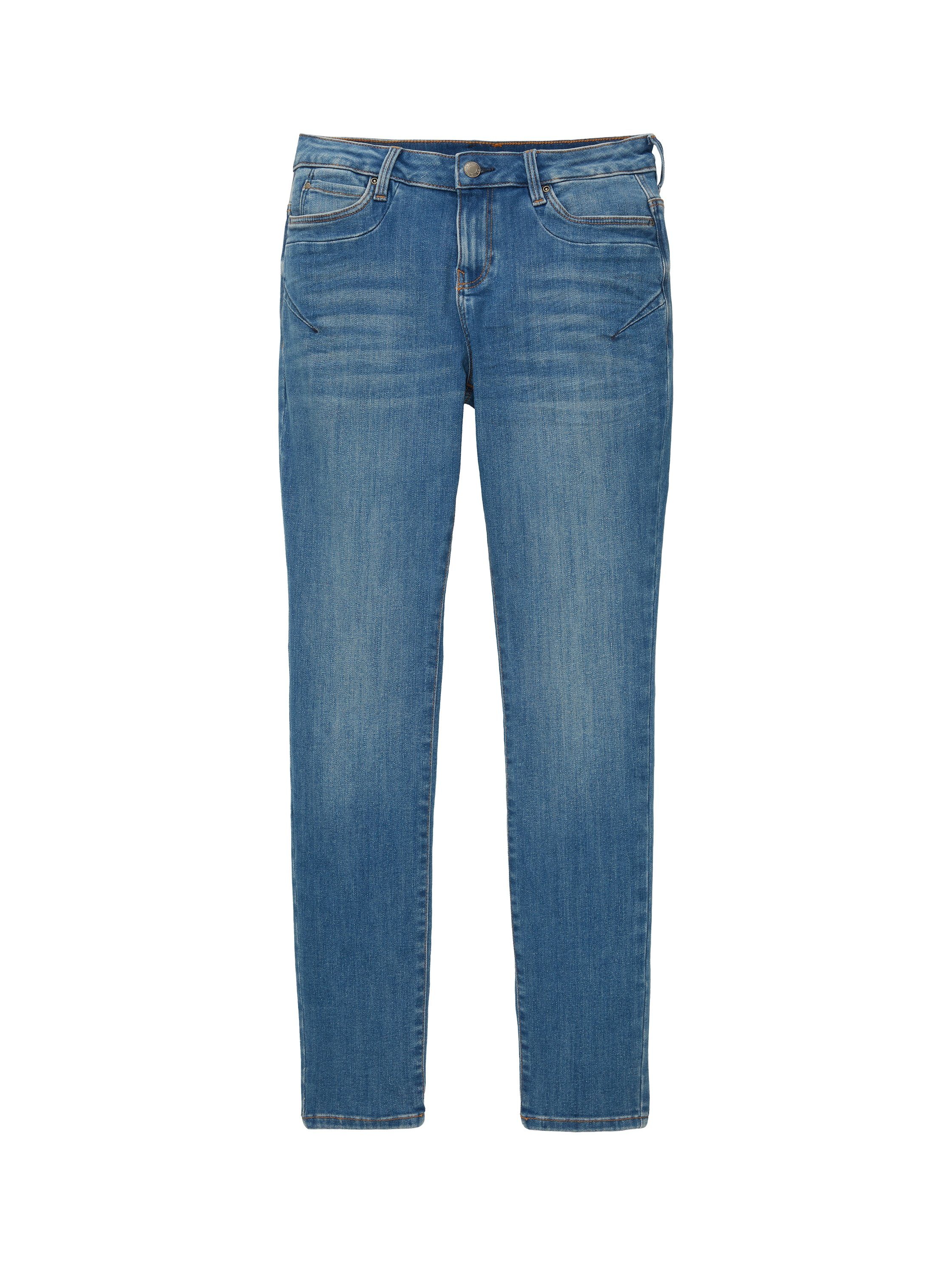TOM TAILOR Tapered-fit-Jeans used stone mid