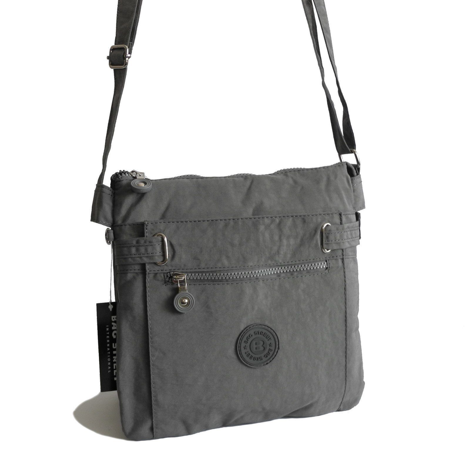 BAG STREET Umhängetasche Bag Street - Uni Crossbody Bag Stofftasche Umhängetasche Auswahl