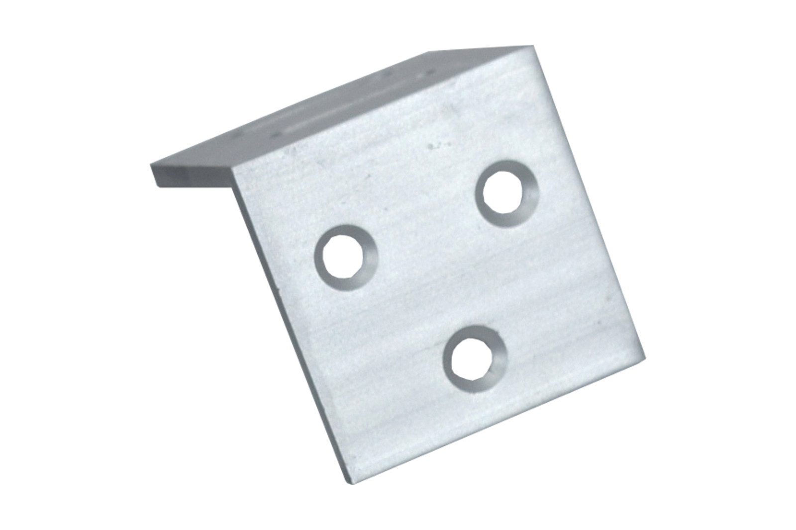 WPC Profi Zaun 6er L-Winkelset Alu Zaunbefestigung Schrauben für Zaunpfosten, (Befestigungsset, mit Schrauben)