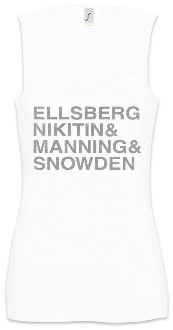 Tanktop Manning & Snowden Ärmelloses Damen T-Shirt Ellsberg Nikitin
