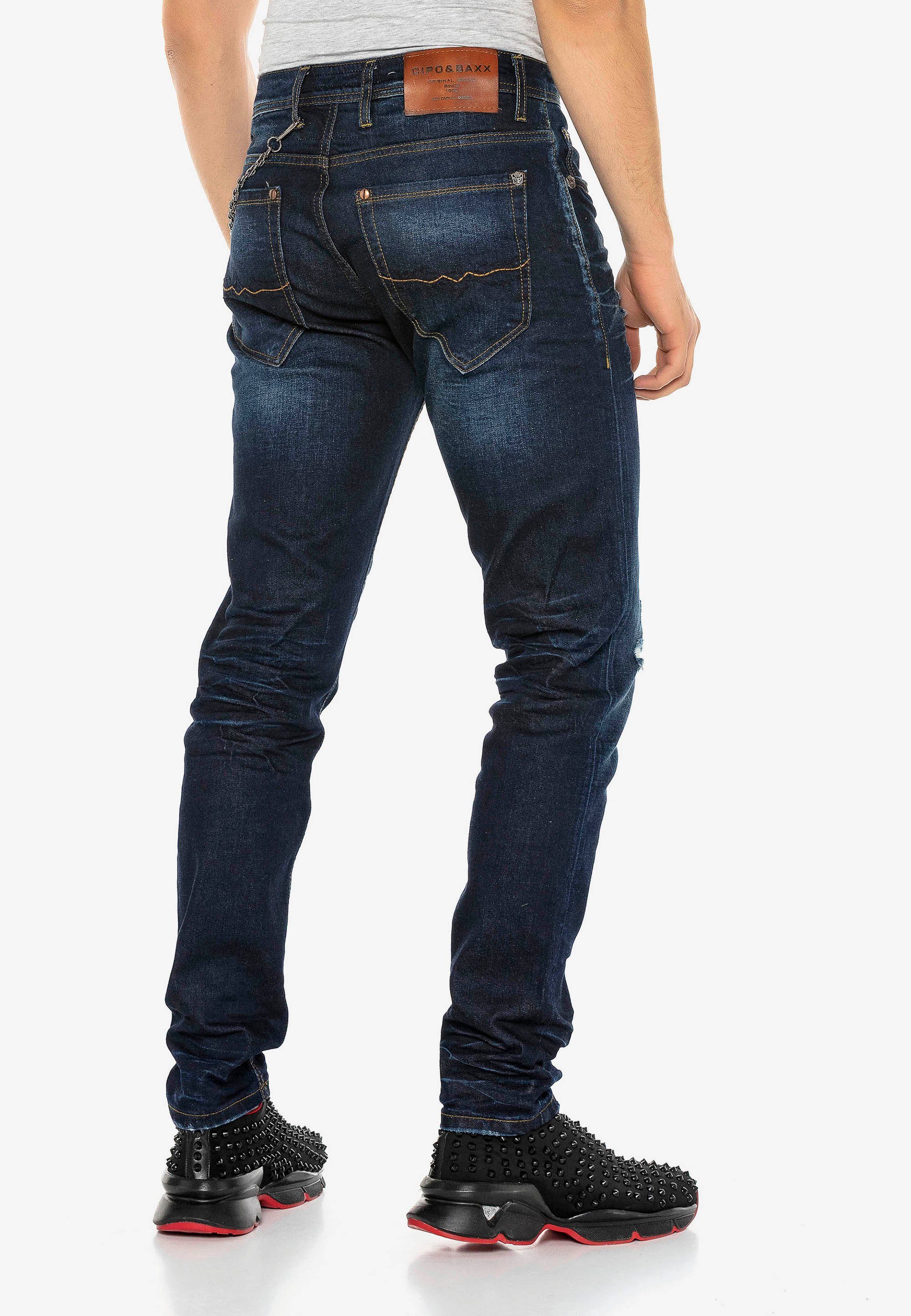 Baxx & im Cipo Used Slim-fit-Jeans Look