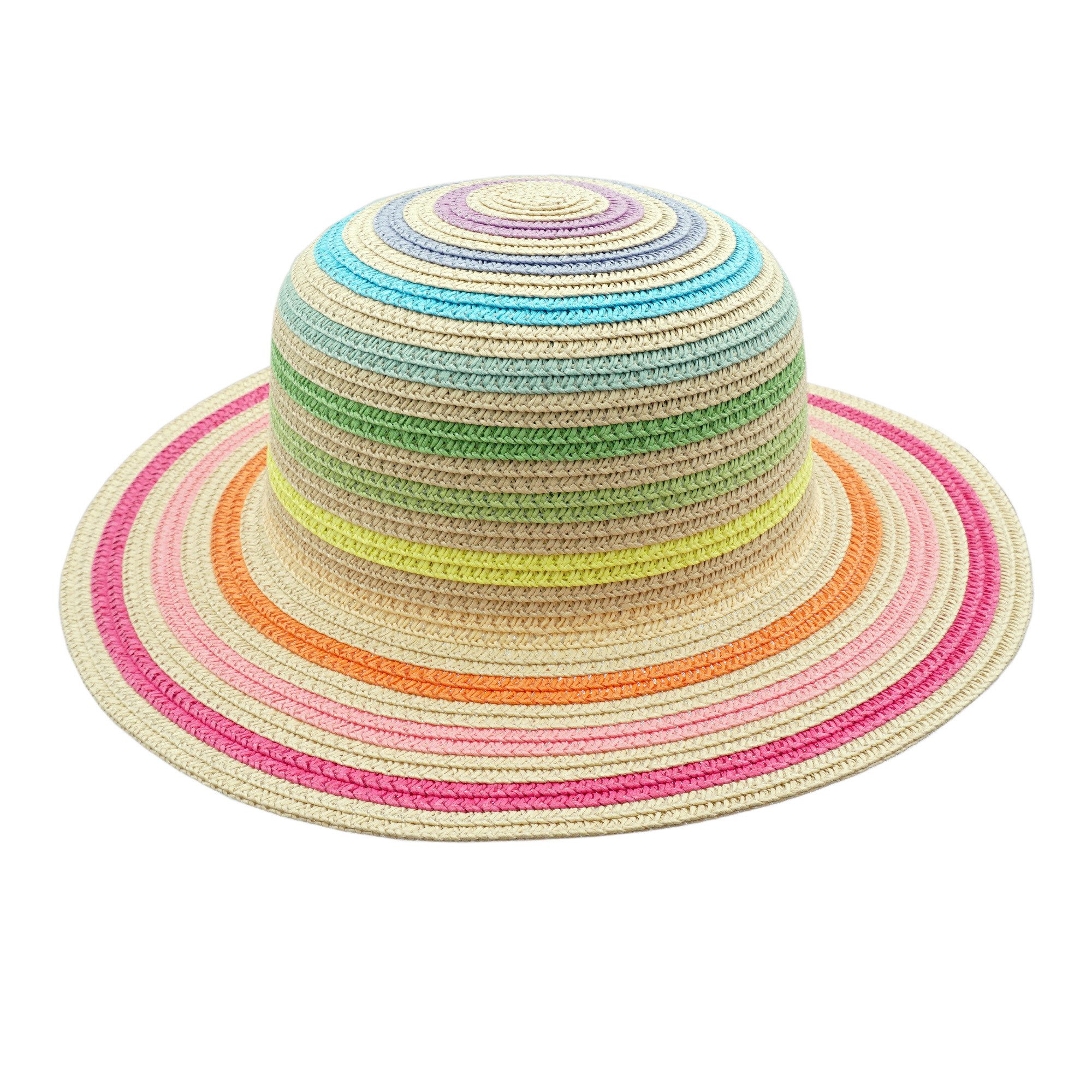Strohhut KIDS GIRL-Hut, Multicolor Streifen