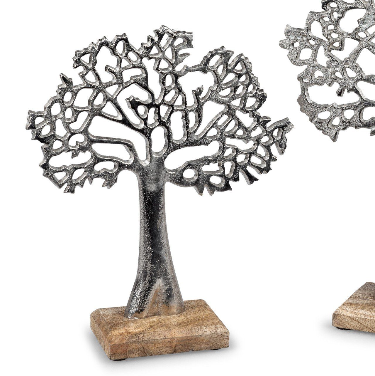 formano Dekoobjekt Lebensbaum, Silber B:22cm H:27cm Metall | Deko-Objekte