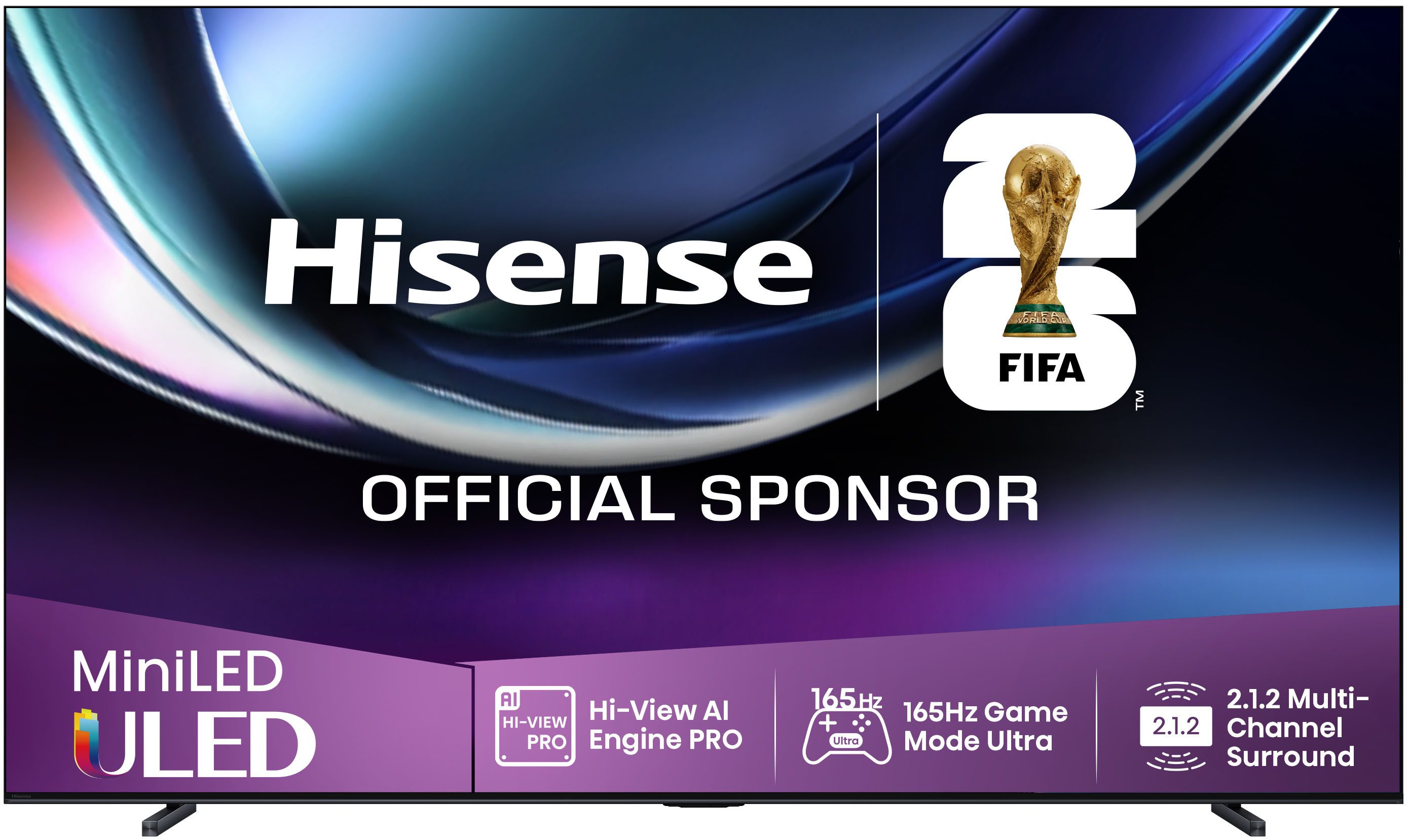 Hisense 100U7Q PRO QLED Mini LED-Fernseher (253 cm/100 Zoll, 4K Ultra HD, Smart-TV, 4K UHD MiniLED Smart TV)