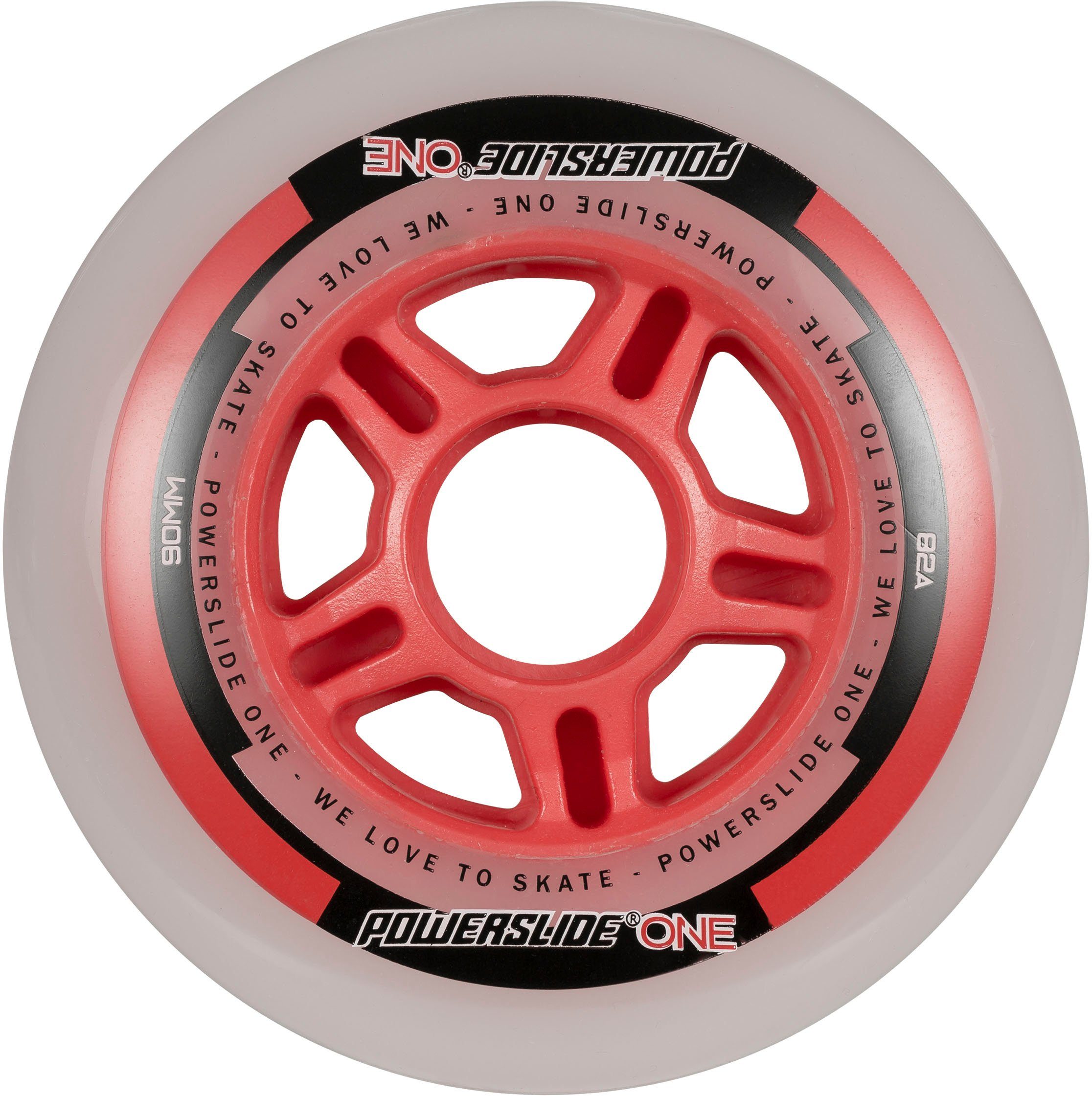 Powerslide Inlineskates-Rolle PS ONE Pack/ABEC 5/Spacer (Set, Rolle mit Kugellager und Spacer)
