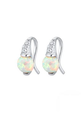 Elli Premium Paar Ohrhänger Opal Kristalle 925 Sterling Silber