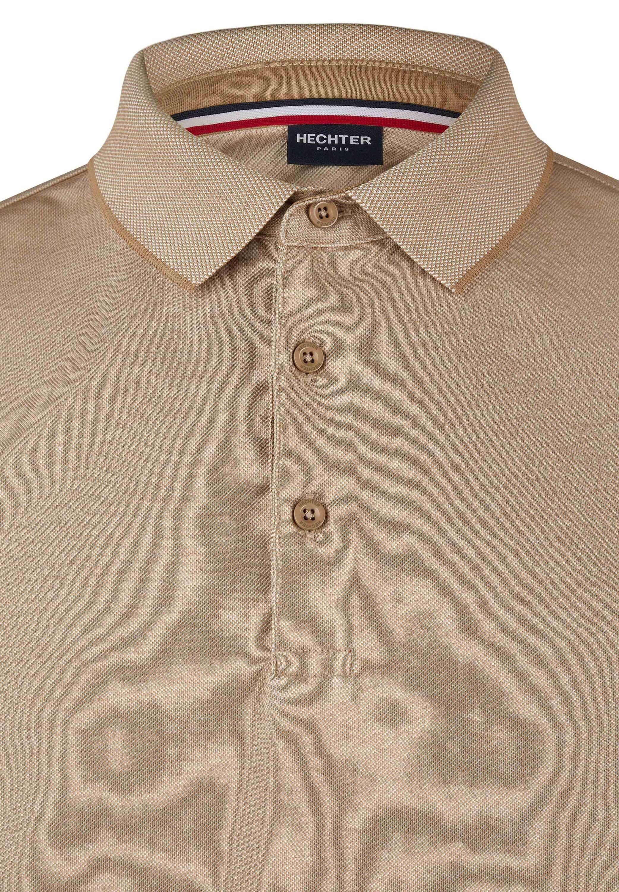 HECHTER PARIS Poloshirt (1-tlg) Klassisches Two-Tone-Piqué-Design