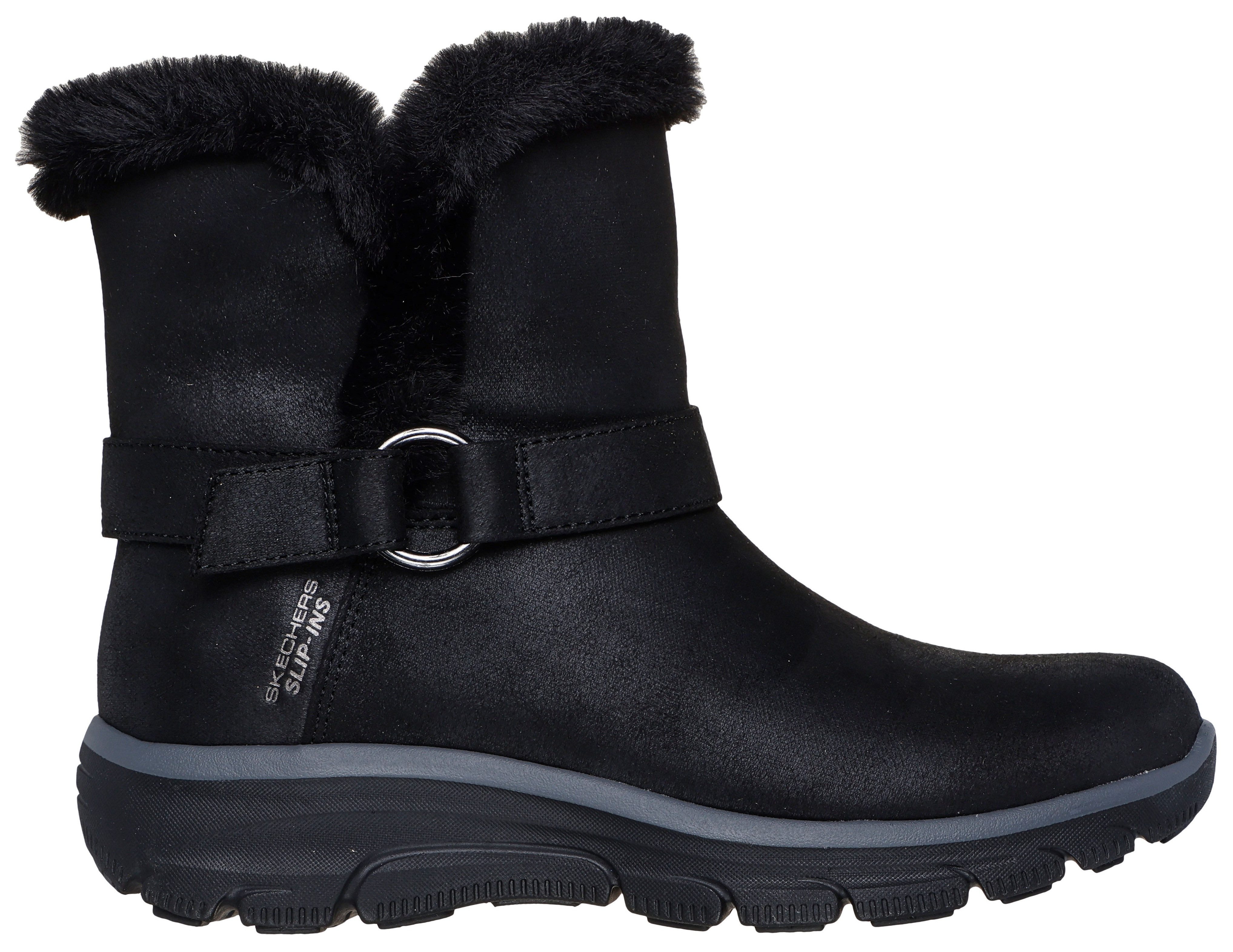 Skechers EASY GOING-DREAMERS MOVE Winterstiefel Schlupfstiefel, Snowboots, Winterschuh mit Slip-Ins Schafteinstieg