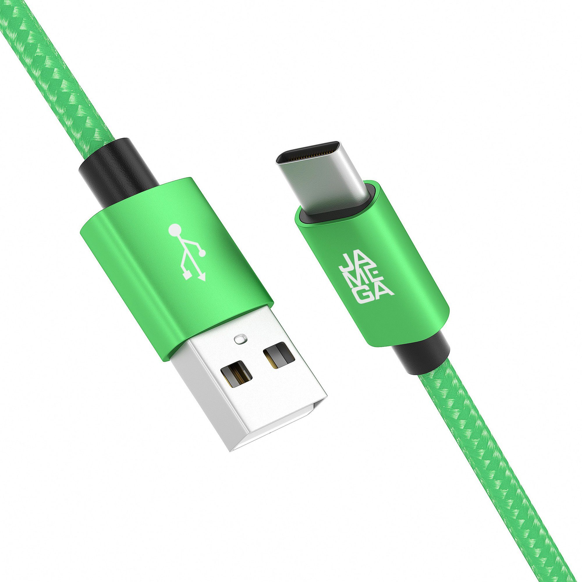 JAMEGA USB-C Datenkabel Ladekabel für Samsung Apple iPhone Huawei Xiaomi uvm. USB-Kabel, USB Typ A, USB Typ C, (200 cm)