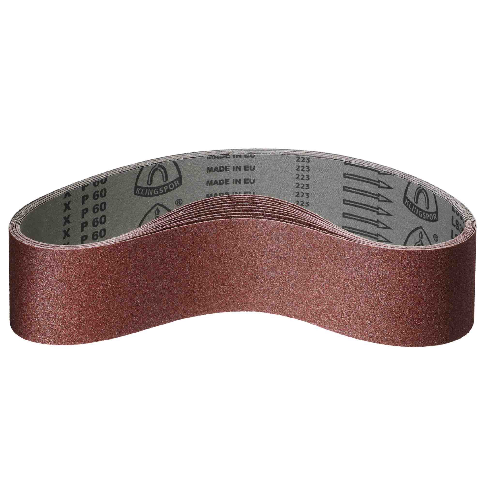 Klingspor Schleifpapier 10 x Klingspor Schleifband LS307X, 75 x 575 mm, nach Wahl, (LS 307 X, 10 St)