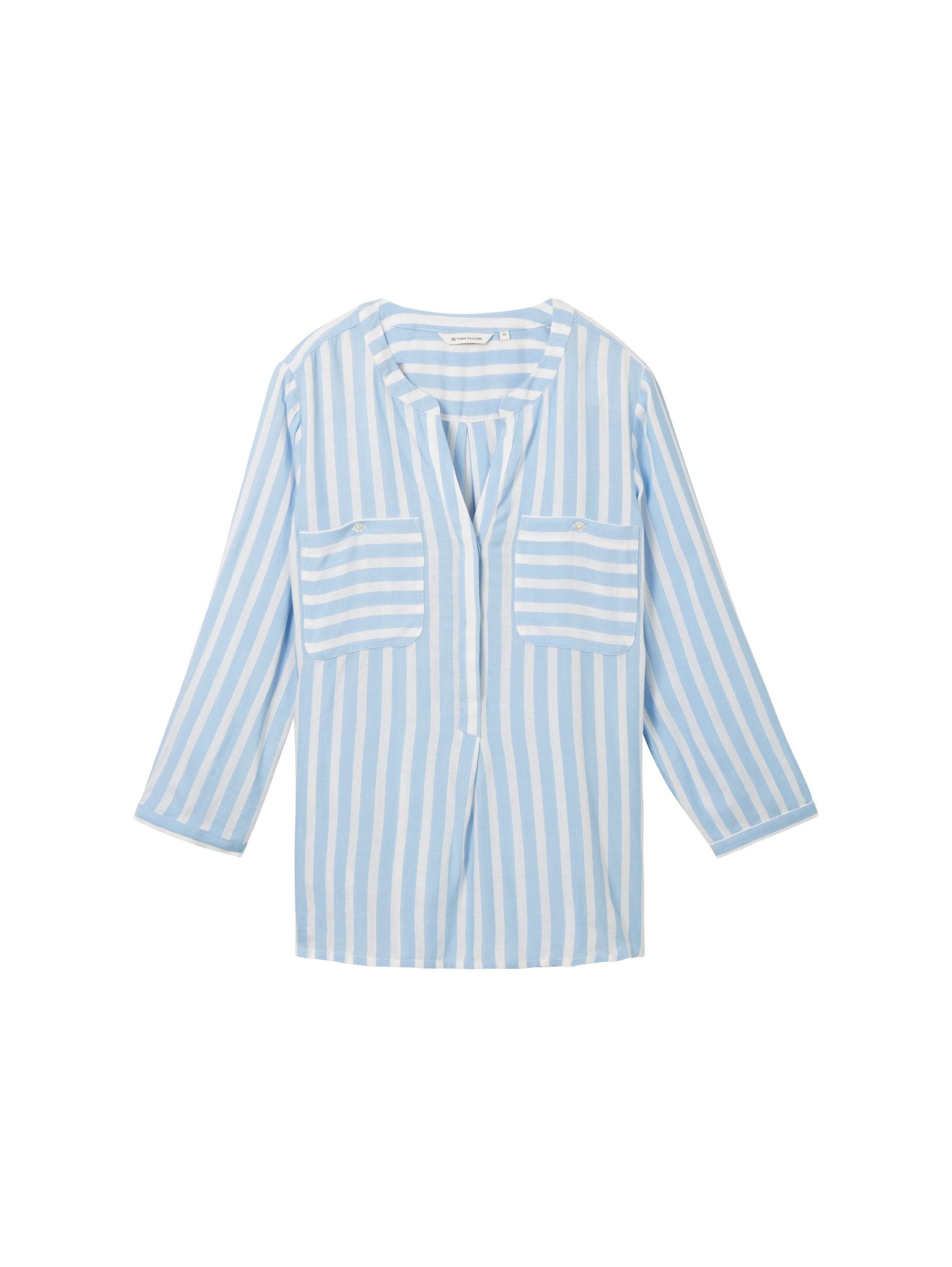 offwhite blue vertical stripe