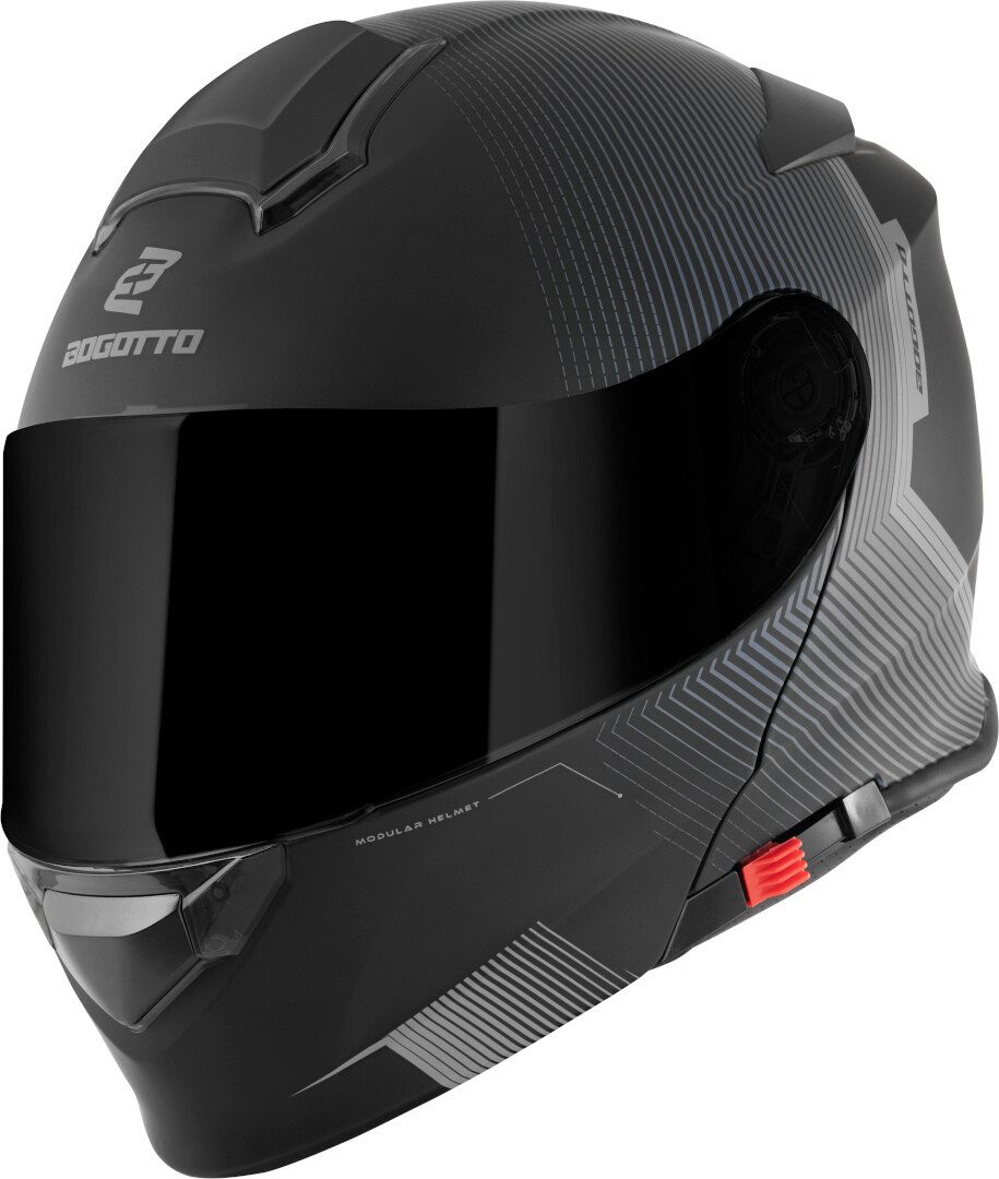 Bogotto Motorradhelm H271 Wayke Klapphelm, Vorbereitet Für Kommunikationssystem,geeignet Brillenträger,vorbe – Bild 2 von 5