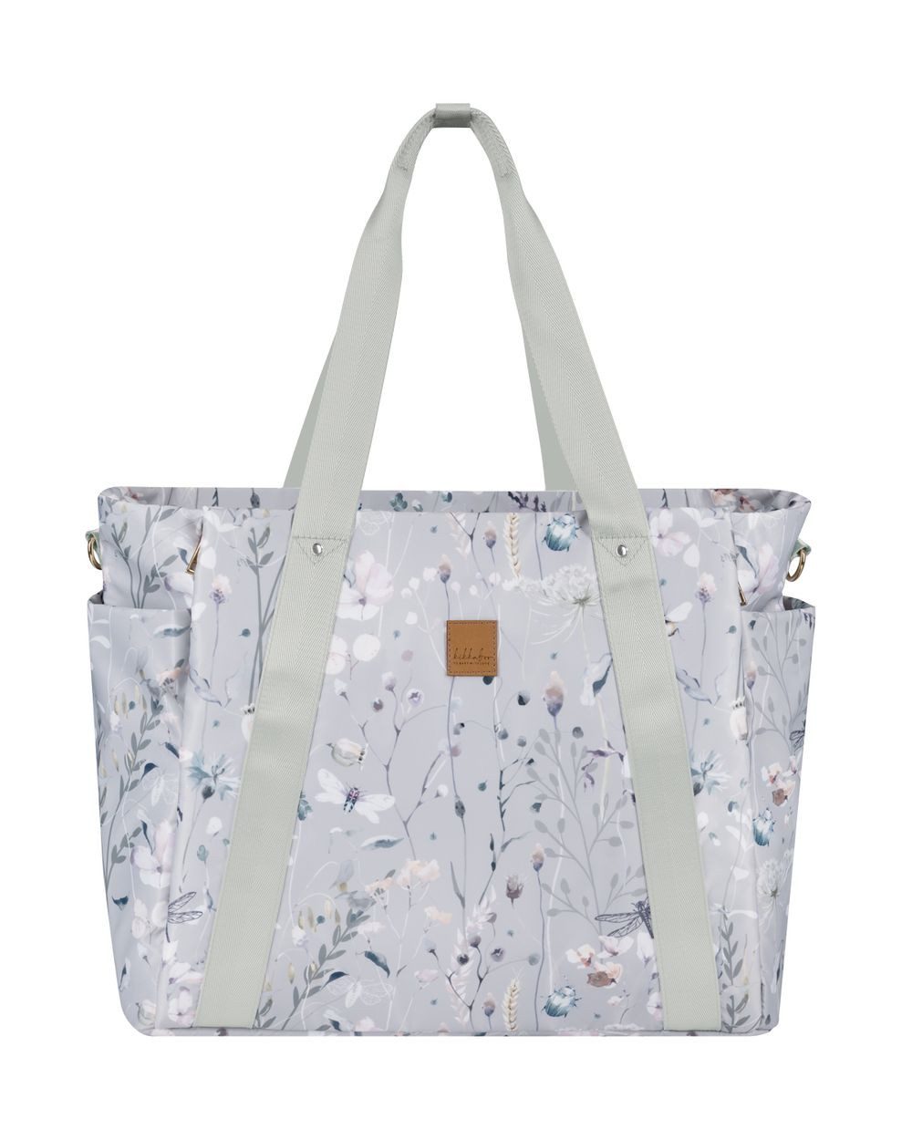 Kikkaboo Wickeltasche Florence (1-tlg), Wickelunterlage, Flaschentaschen, Reißverschluss, Kinderwagenclips