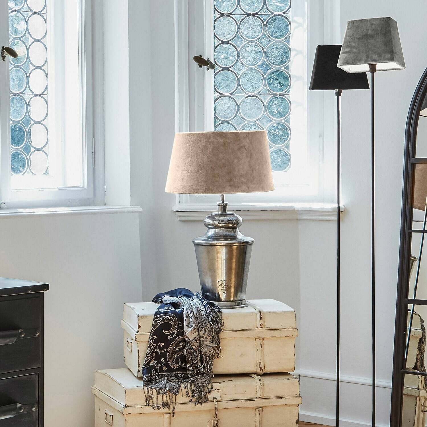 Mirabeau Lampenschirm Lampenschirm Anfor beige