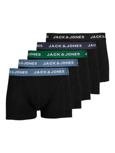 Jack & Jones Боксерські чоловічі труси, боксерки Боксерські чоловічі труси, боксерки 5er-Pack Basic Set Trunks Unterhosen JACSOLID (5-St) 6769 in Blau