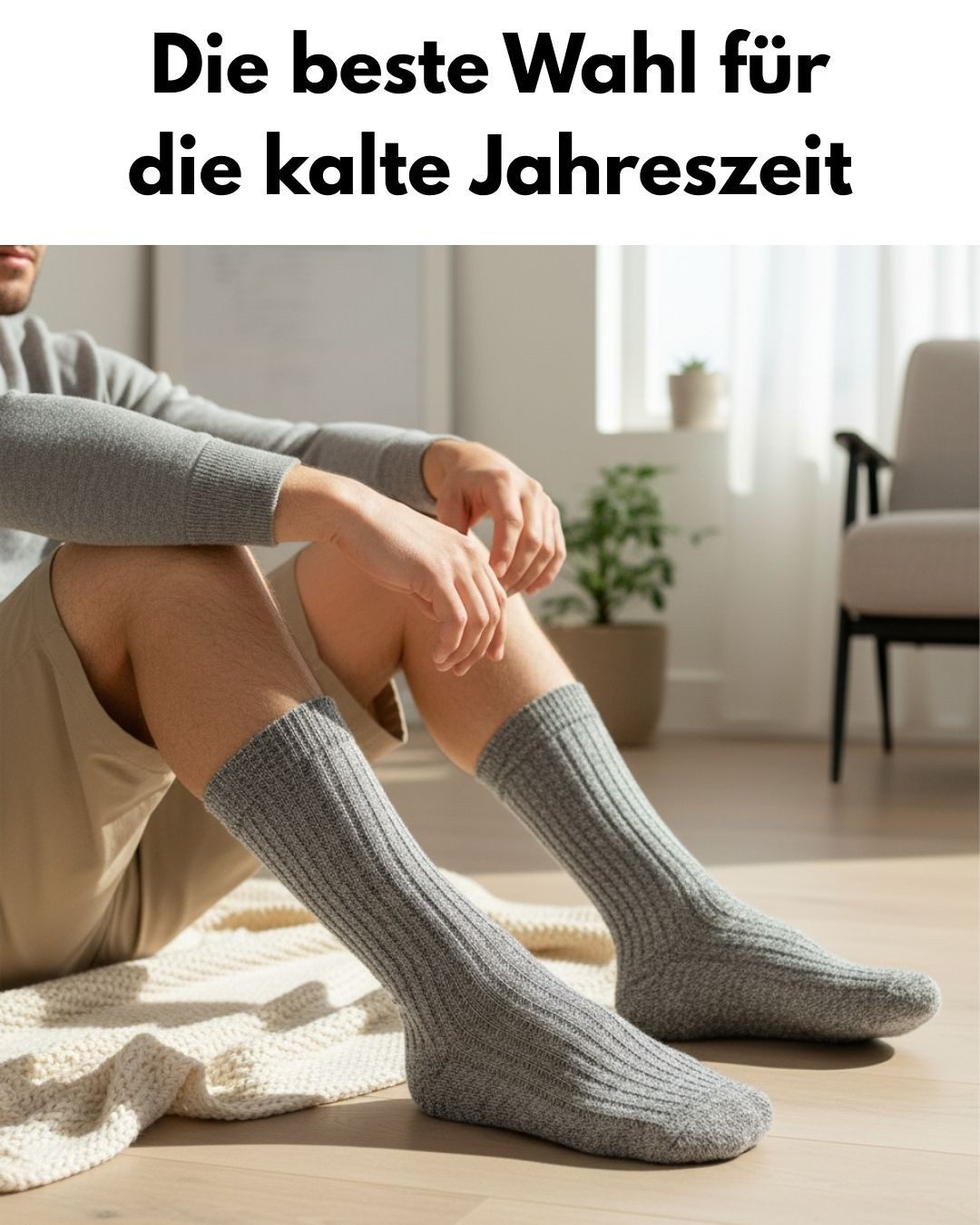 sockenkauf24 Norwegersocken 6 Paar warme Wintersocken Herren & Damen Wollsocken mit verstärkter Sohle in Schwarz Grau Anthrazit - 70301T