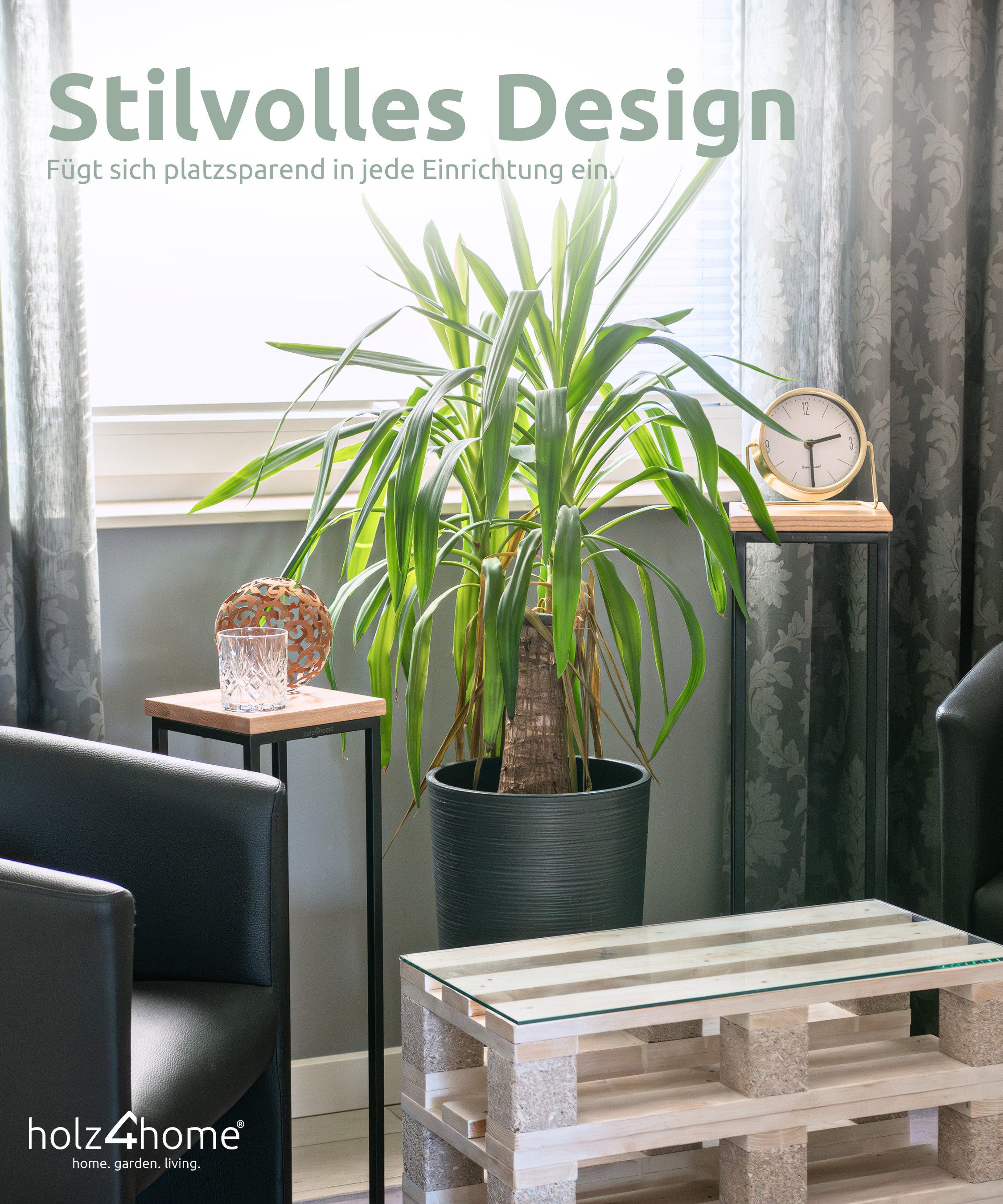 holz4home® Blumenständer Dekoständer aus Eichenholz Massiv günstig online kaufen
