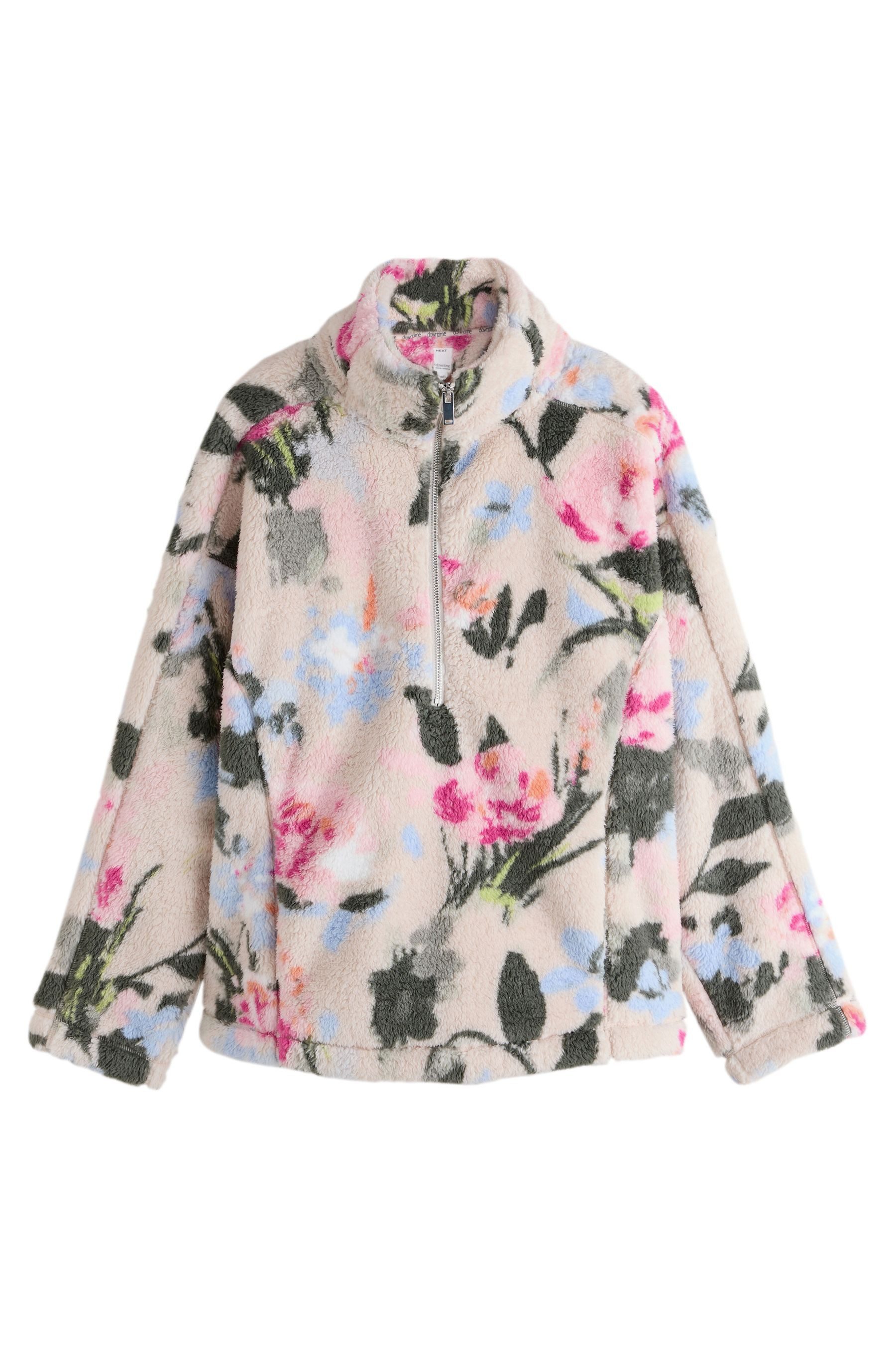 Next Fleecejacke Borg-Fleece mit halben Reißverschluss (1-St)