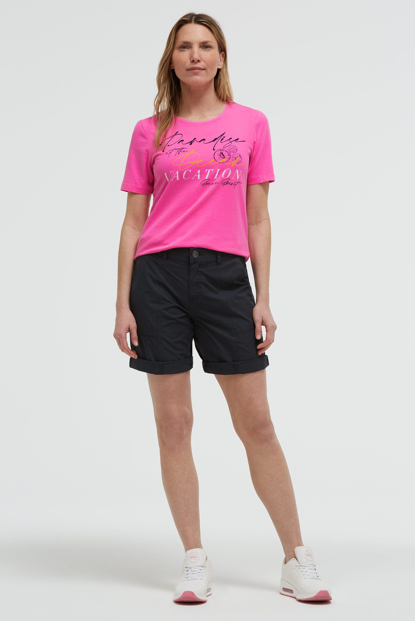SOCCX Rundhalsshirt mit Necktape