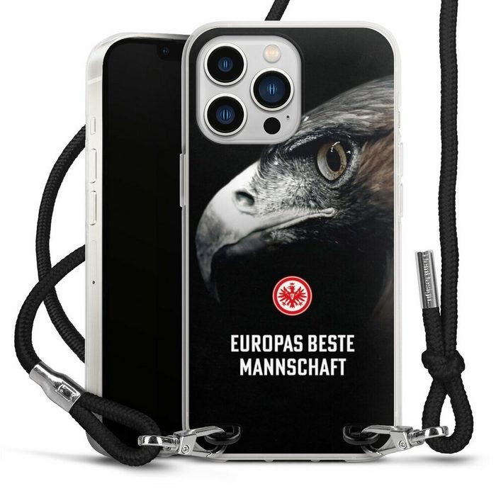 DeinDesign Handyhülle Eintracht Frankfurt Offizielles Lizenzprodukt Europameisterschaft Apple iPhone 13 Pro Handykette Hülle mit Band Case zum Umhängen