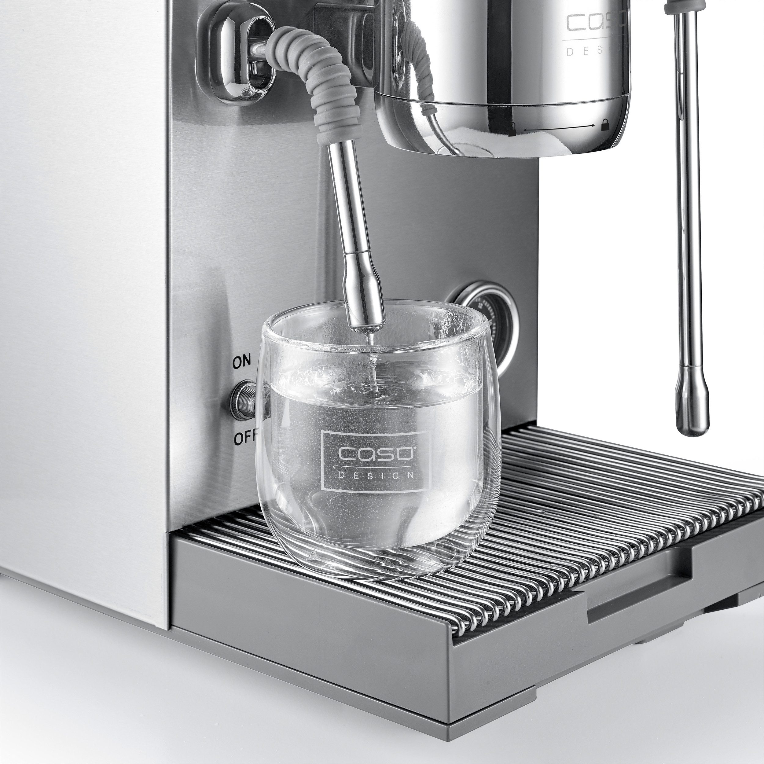 Caso Siebträgermaschine EspressoGourmet Advanced, 3000 Watt, 19 bar Ulka-Pumpe, Vorbrühfunktion