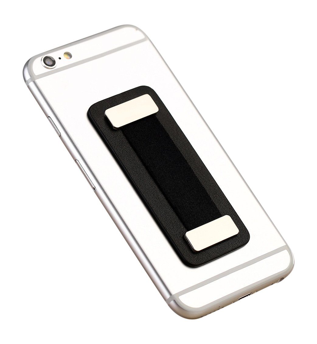 Cerbery Smartphone Fingerhalter aus Leder - Fingerhalterung Halter Halterung Smartphone-Halterung, (Echtleder)