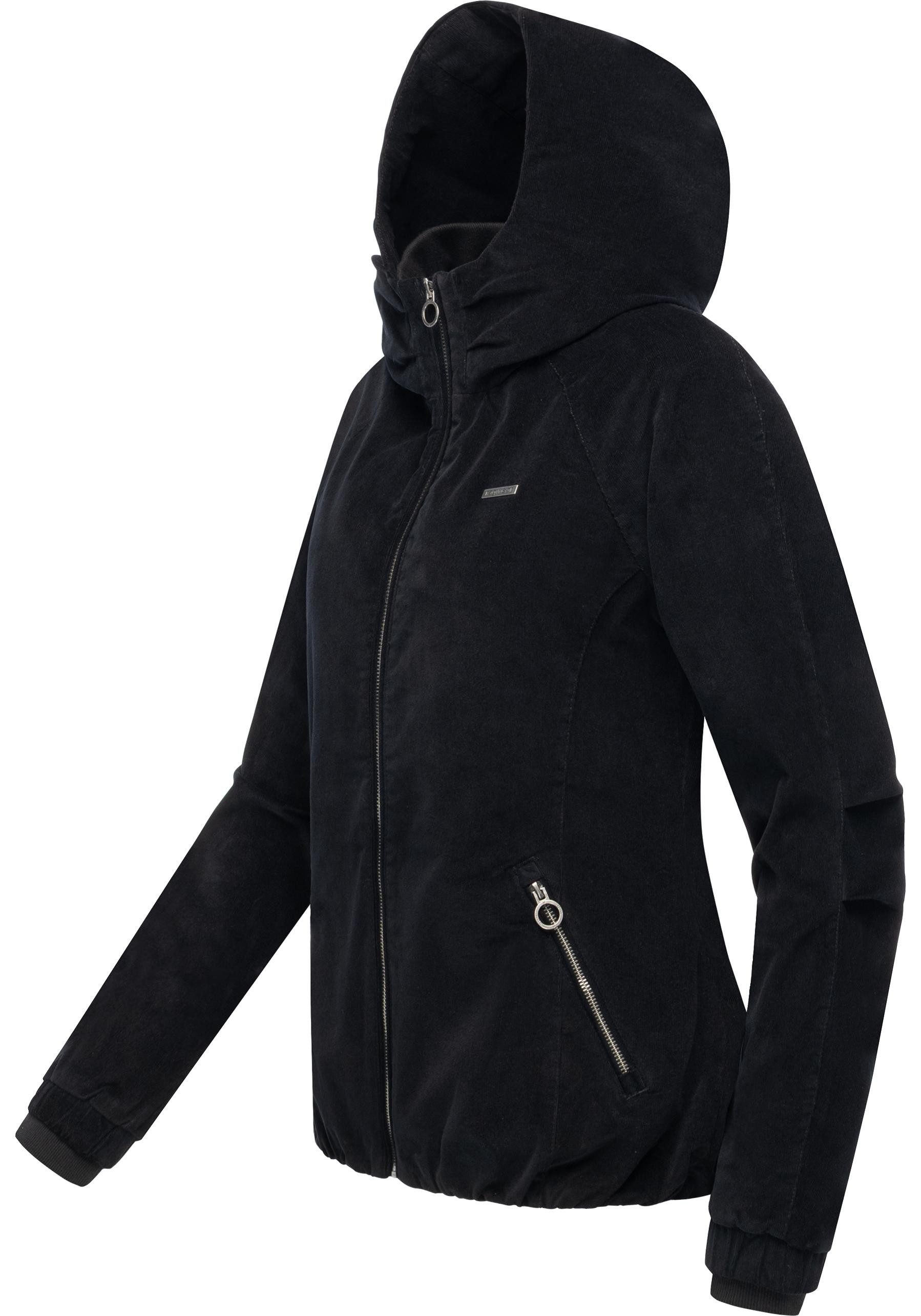 Ragwear Bomberjacke Dizzie Cordy YOUMODO Cordjacke mit verstellbarer Kapuze