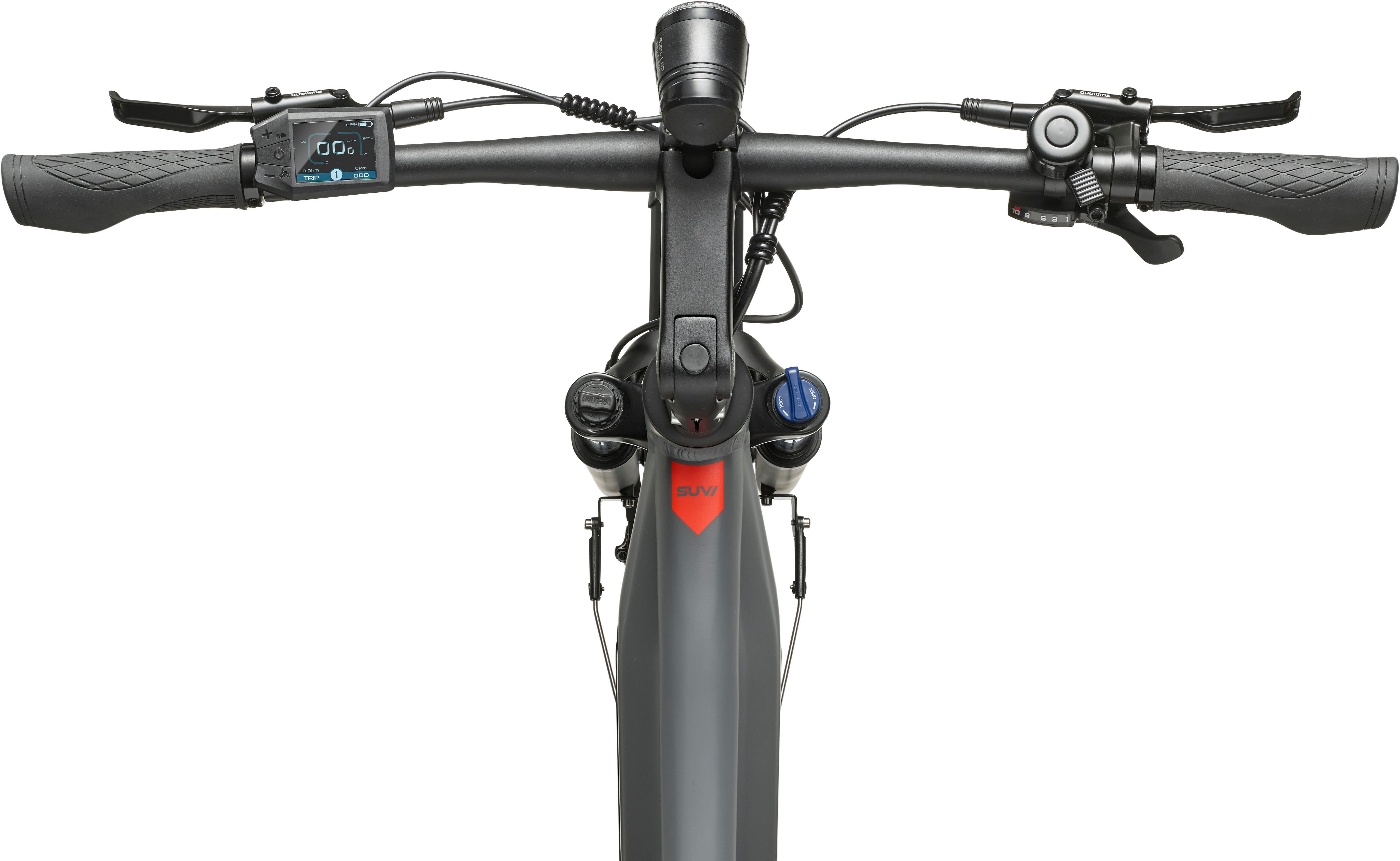 Telefunken E-Bike Cityrad SUV700, 10 Gang Shimano, Kettenschaltung, Mittelmotor, 720 Wh, (29 Zoll, Straßenzulassung, Scheibenbremsen), Pedelec, Elektrofahrrad f – Bild 4 von 5
