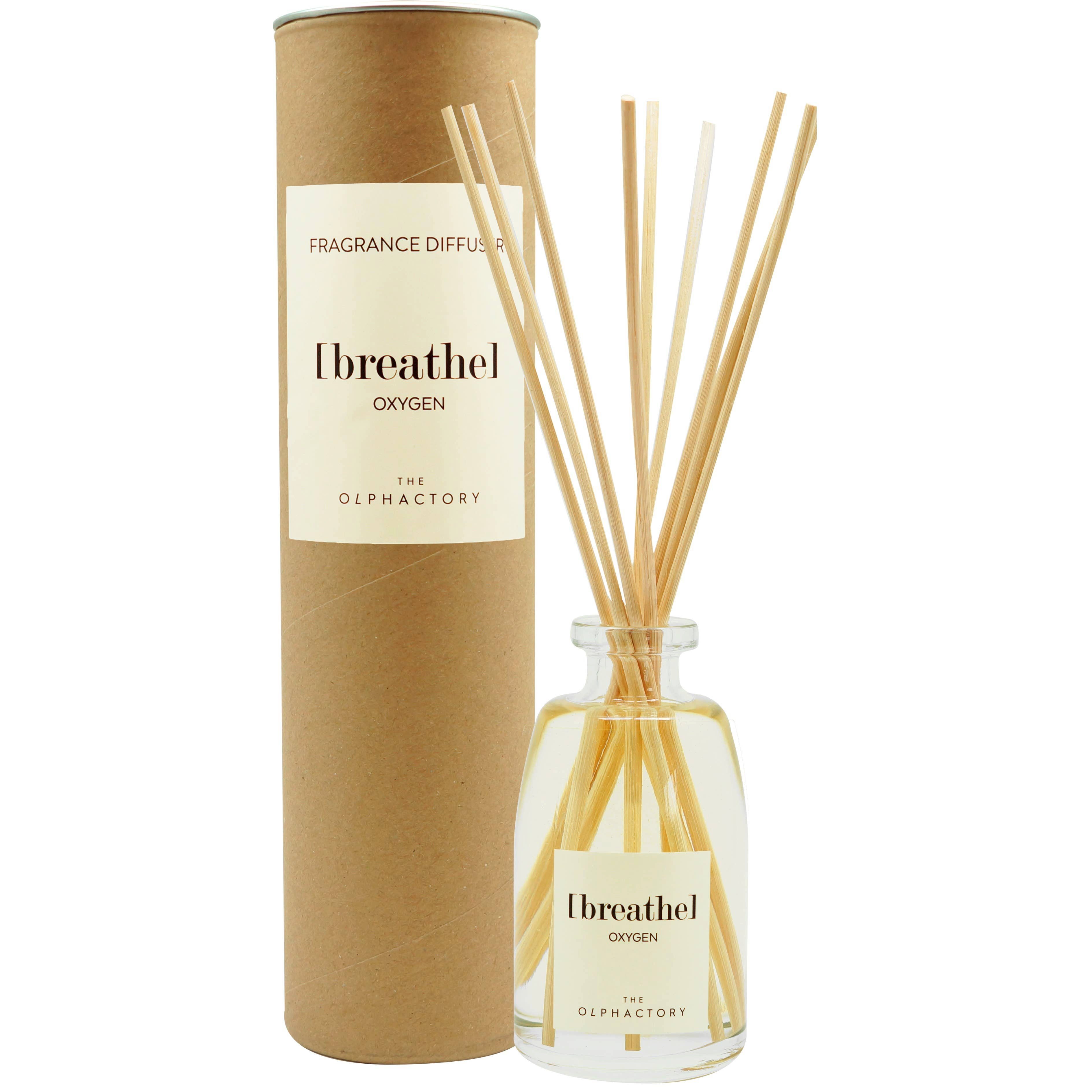 meinvipshop Duftstäbchen Edle Duftstäbchen " Oxygen " 100ml weiß (Set, 1x Raumdufthalter, 7x Stäbchen, 100ml Raumduft), 100ml