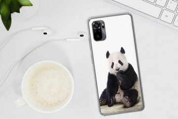 MuchoWow Handyhülle Panda - Tiere - Jungen - Mädchen - Pandabär, Phone Case, Handyhülle Xiaomi Redmi Note 10, Silikon, Schutzhülle