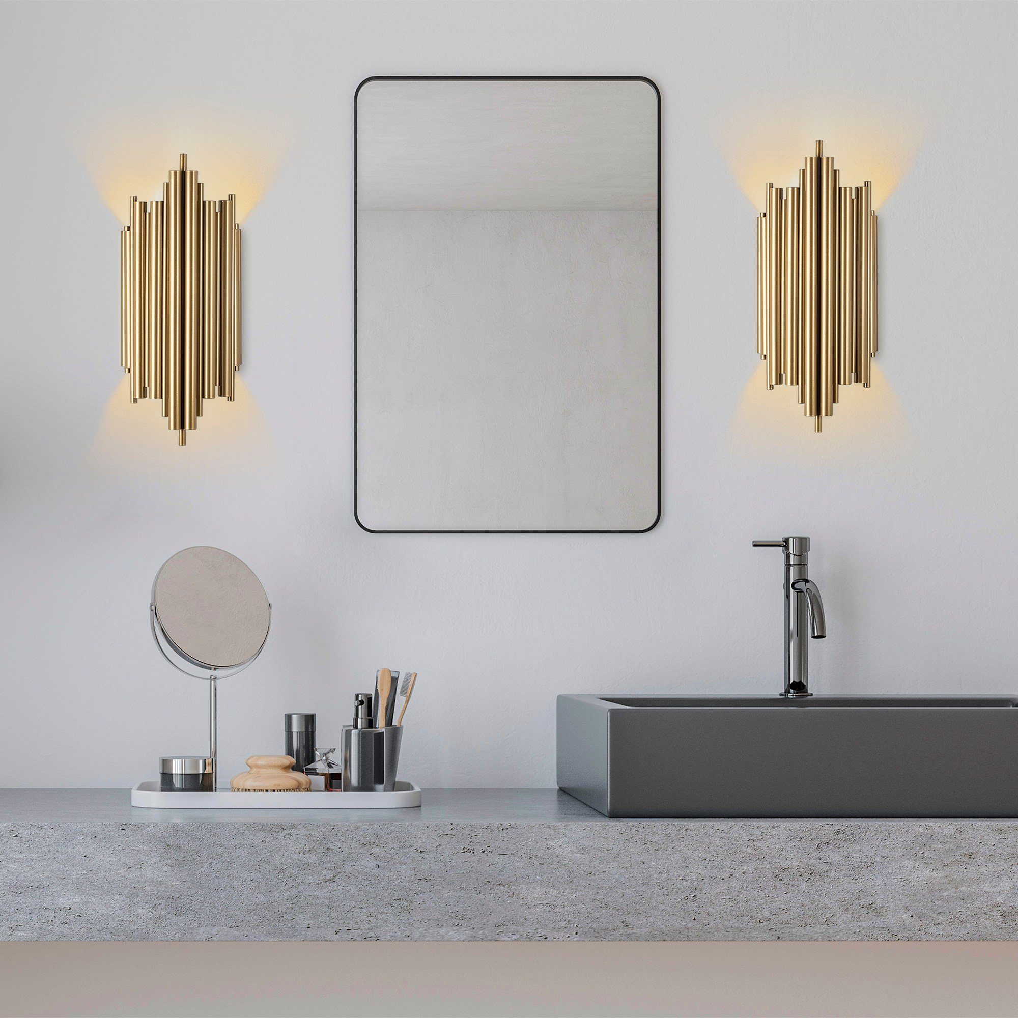 Opviq Wandleuchte METAL BODY, 50 cm x 11 cm x 22 cm G1876
