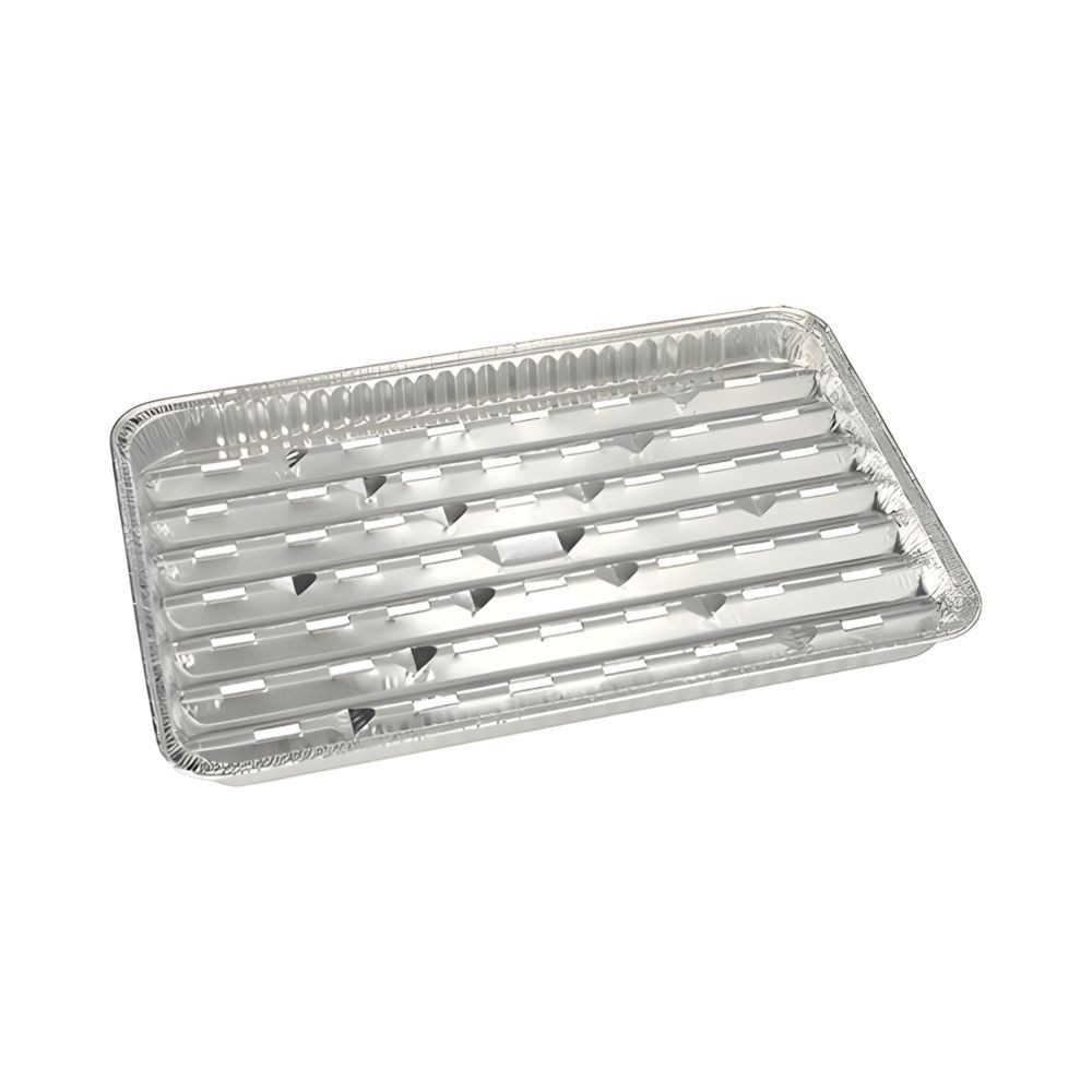 PAPSTAR Grillschale Grillschalen, Alu eckig 2,5 cm x 23 cm x 34 cm 5 Stk, Aluminium