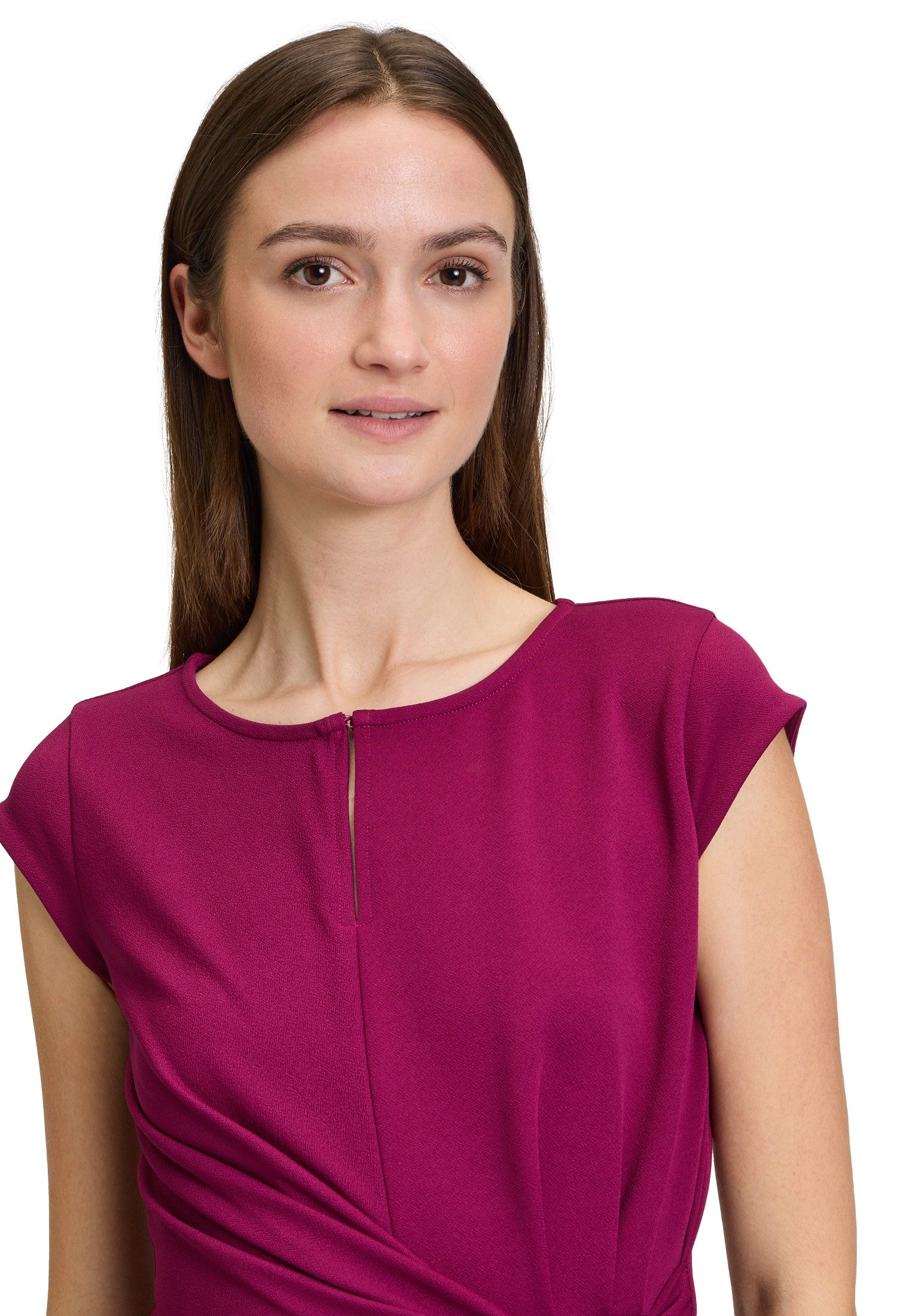 Cartoon Jerseykleid Damen mit Raffung Form