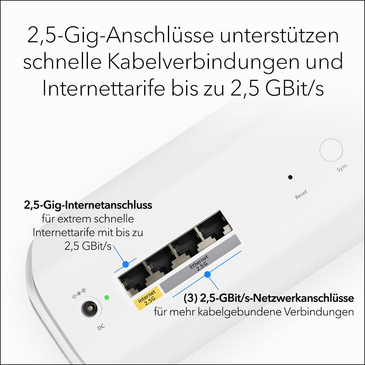 NETGEAR Orbi 770 RBE773 WiFi 7 Mesh-Router 3er-Set Mobiler Router, 3 ...