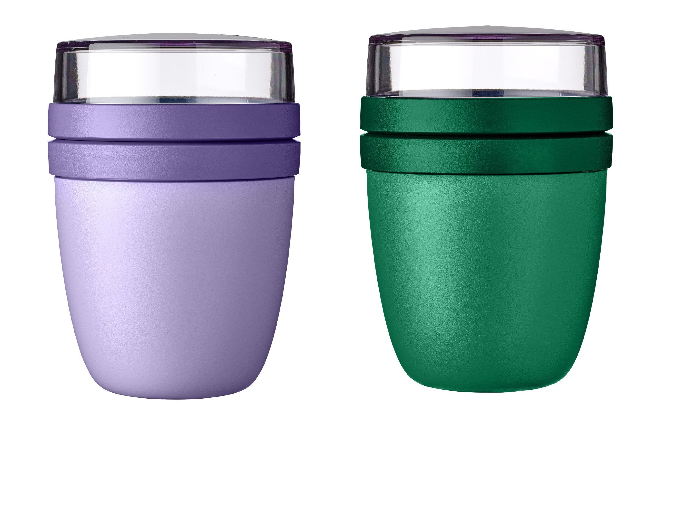 Mepal Lunchbox Lunchpot Ellipse Mixed 500ml Vivid Green/Lilac für unterwegs, Unbekannt, Geeignet für Tiefkühler, Mikrowelle und Spülmaschine