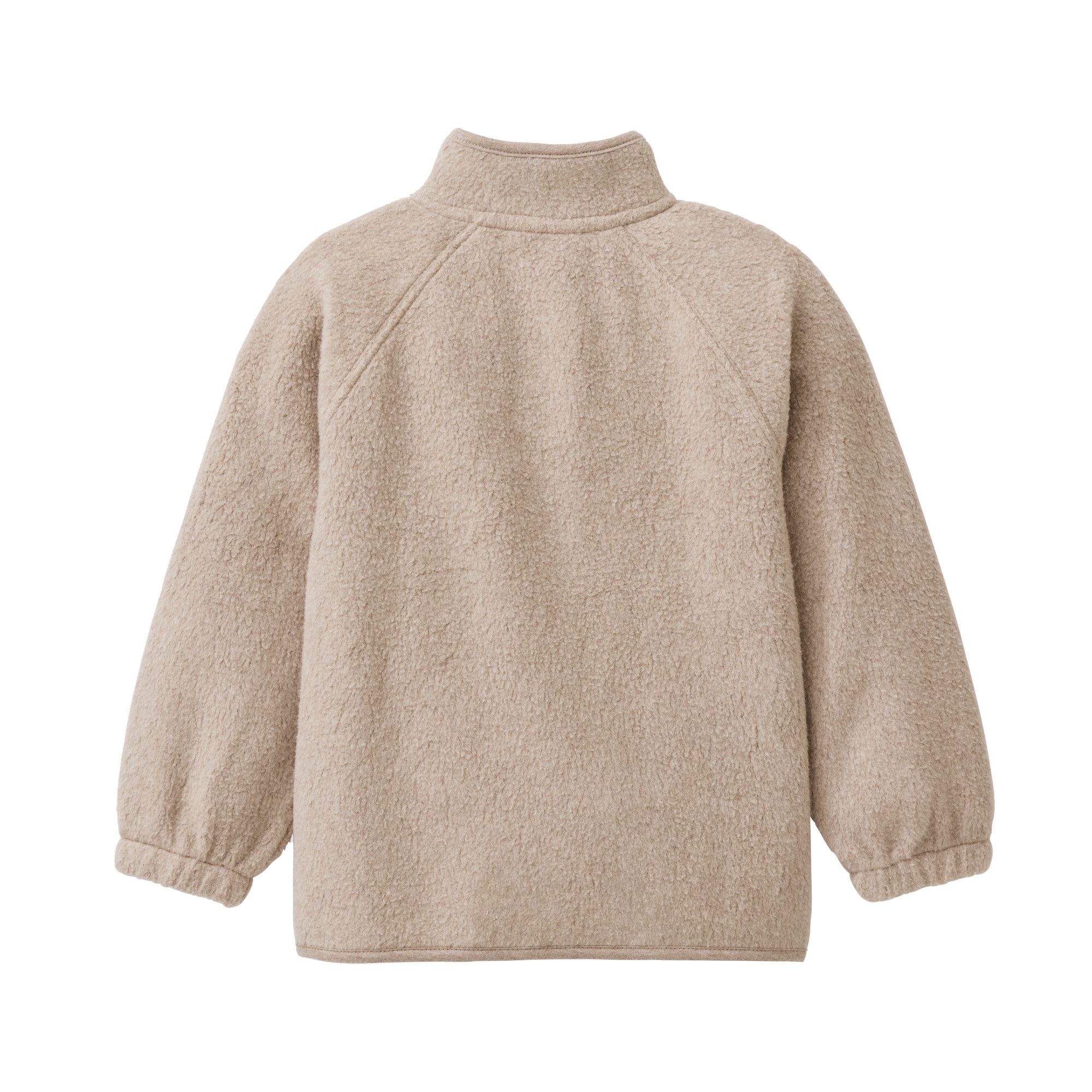 People Wear Organic Fleecepullover beige mélange GOTS zertifiziert – Bild 3 von 3