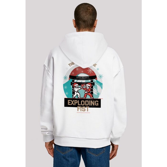 F4NT4STIC Hoodie Retro Gaming Christmas Way of the Exploding Fist